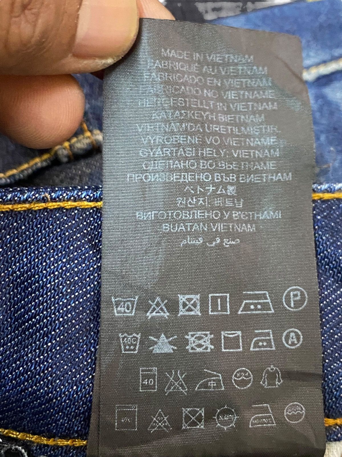 Raw State Vintage G Star Raw Blue Wash Distressed Slim Jeans Size US 36 / EU 52 - 15 Thumbnail