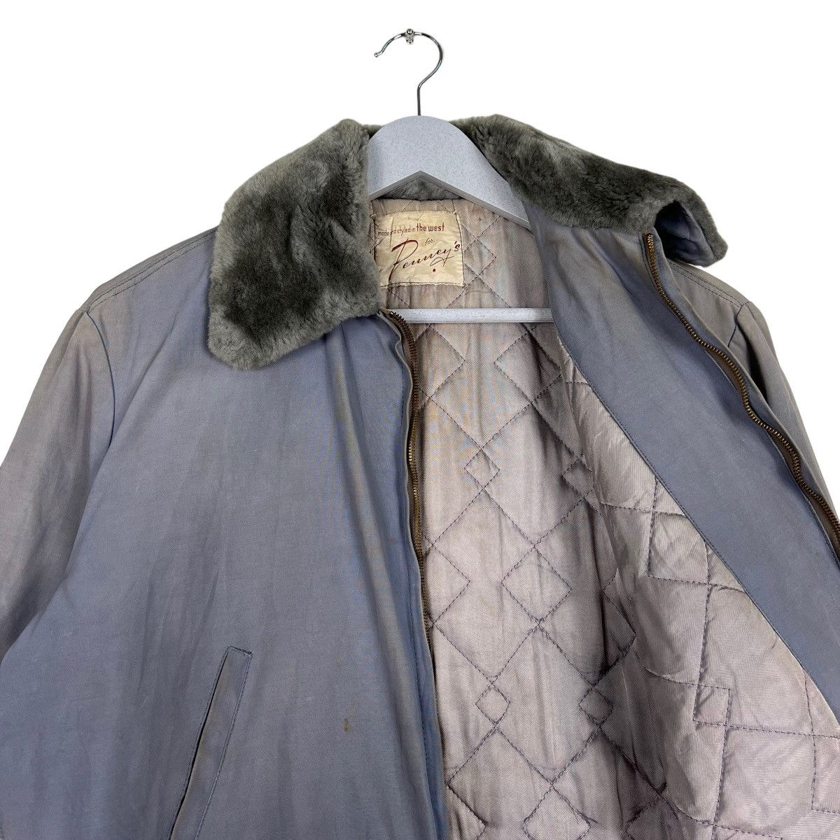 JCPenney 🔥 50s VINTAGE PENNEYS BOMBER JACKET CROWN ZIPPER Size US S / EU 44-46 / 1 - 10 Thumbnail