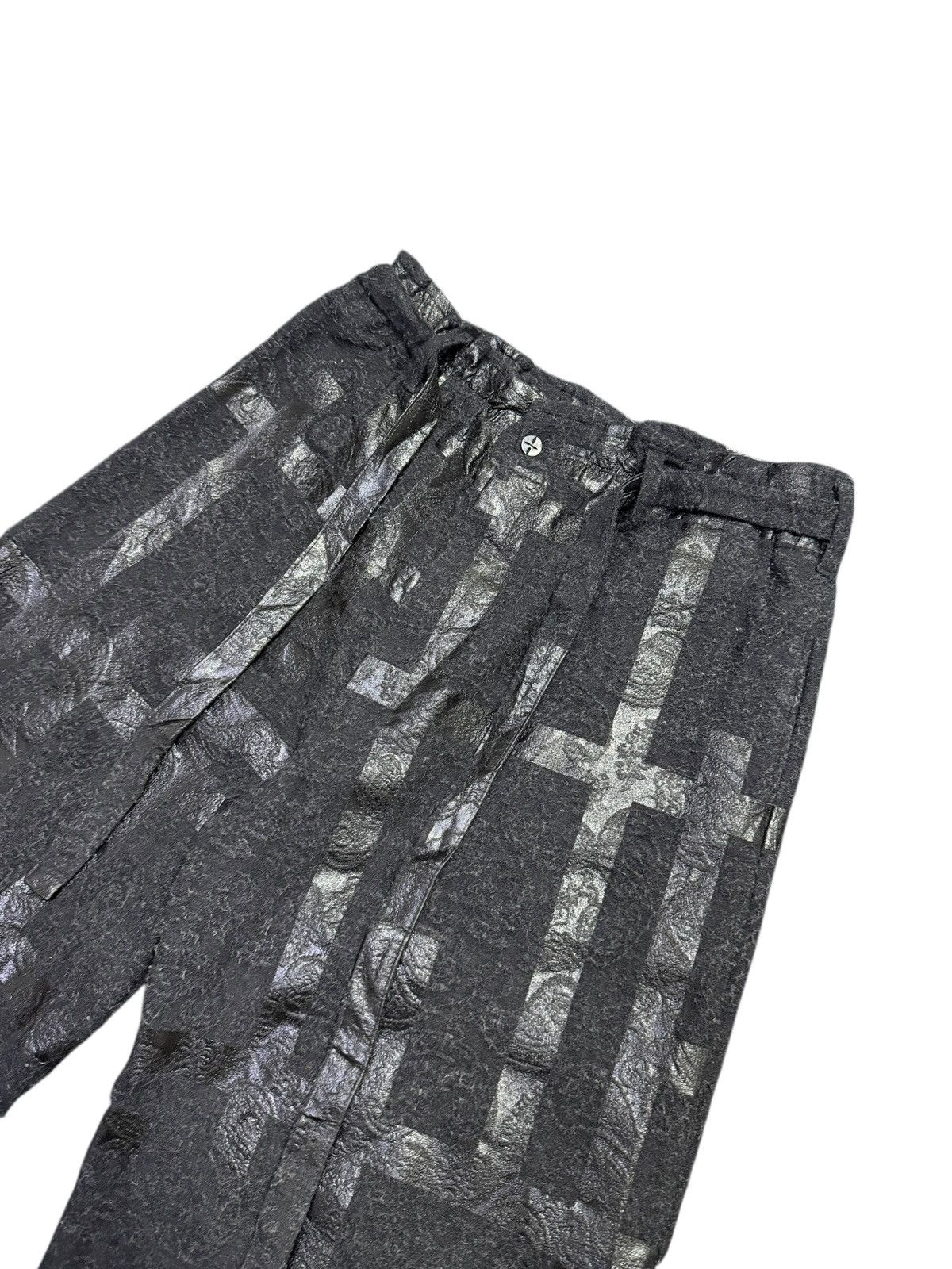 SOU SOU Sou Sou Enyu-baki Fence Double Sabi Ink Black Wide Baggy Size US 34 / EU 50 - 2 Thumbnail