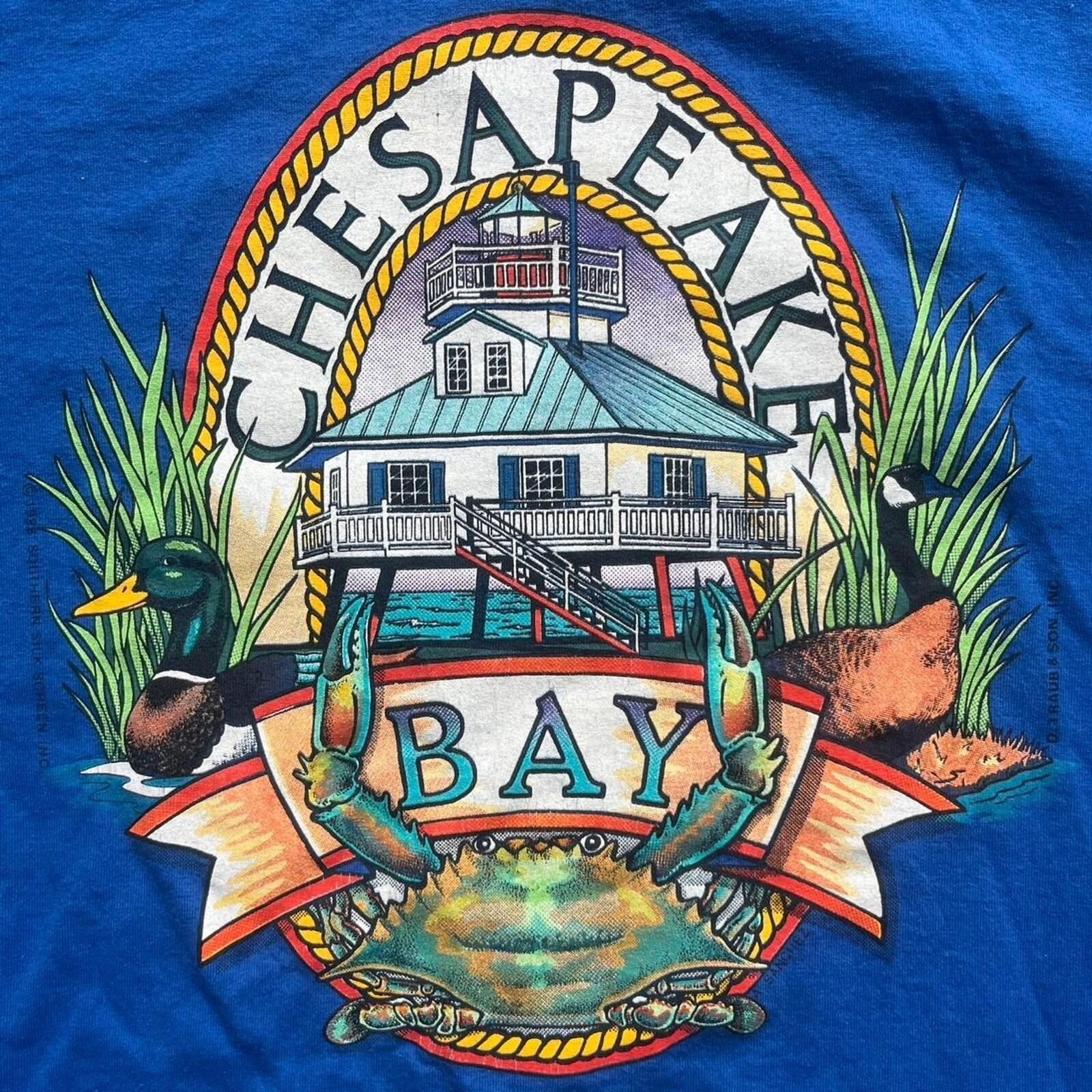 Hanes 1988 Chesapeake Bay Goose Crab Duck Single Stitch T-Shirt XL Size US XL / EU 56 / 4 - 3 Thumbnail