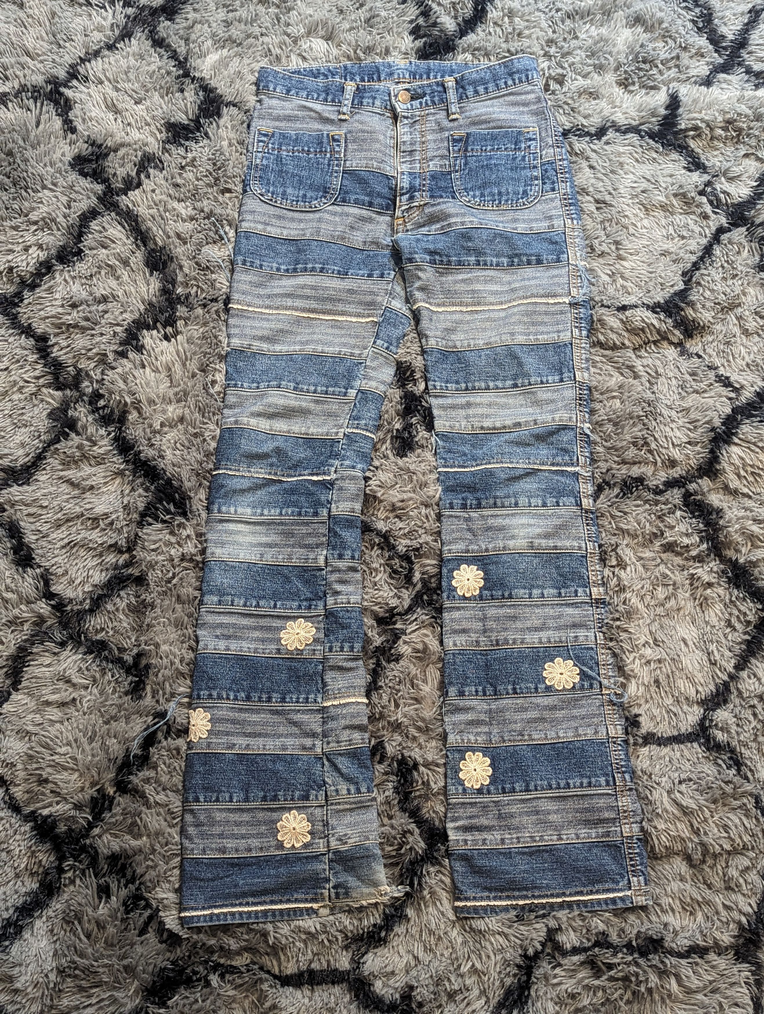 image of Vintage Hysteric Glamour Kinky Hagi Denim Jeans in Blue, Men's (Size 30)