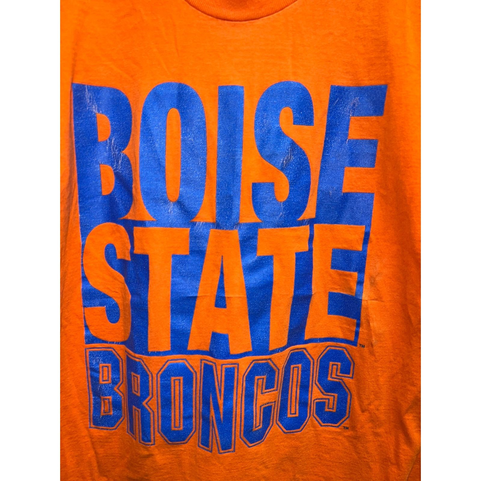 Vintage Boise State Broncos Shirt University College Orange Blue L Size US L / EU 52-54 / 3 - 2 Thumbnail