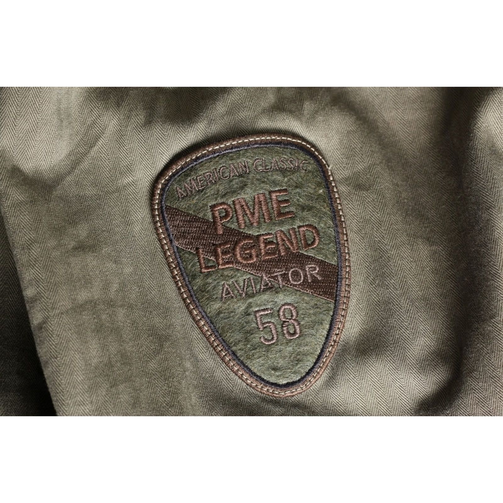 Vintage PME Legend AVIATOR Overshirt Jacket Men XXL Olive Logo Casual All Seasons Regular Fit Mid-Length Jacket Mens Size US XXL / EU 58 / 5 - 4 Thumbnail