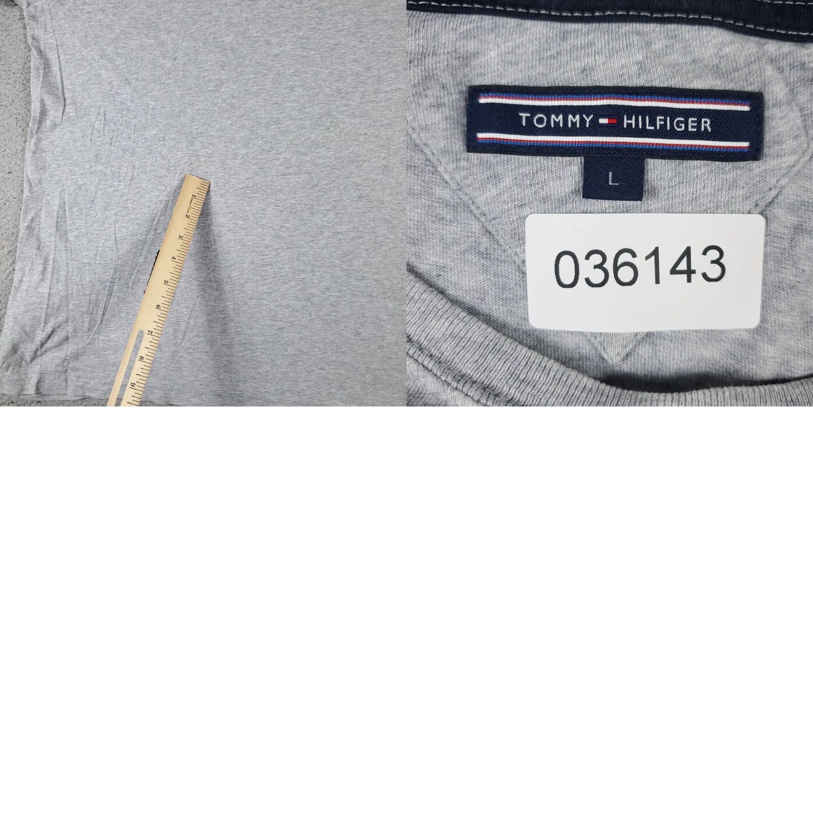 Tommy Hilfiger Tommy Hilfiger T Shirt Mens Large Gray Logo Casual Short Sleeve Adult Size US L / EU 52-54 / 3 - 8 Thumbnail