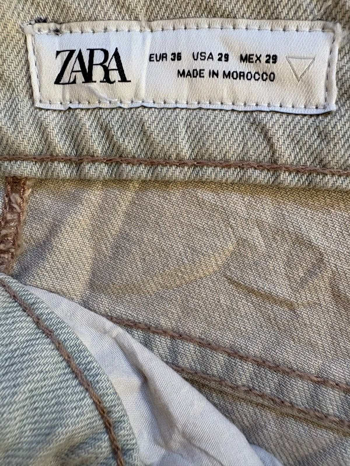 Zara Vintage Zara Multi Pocket Tactical Mud Wash Baggy Jeans Size US 28 / EU 44 - 10 Thumbnail