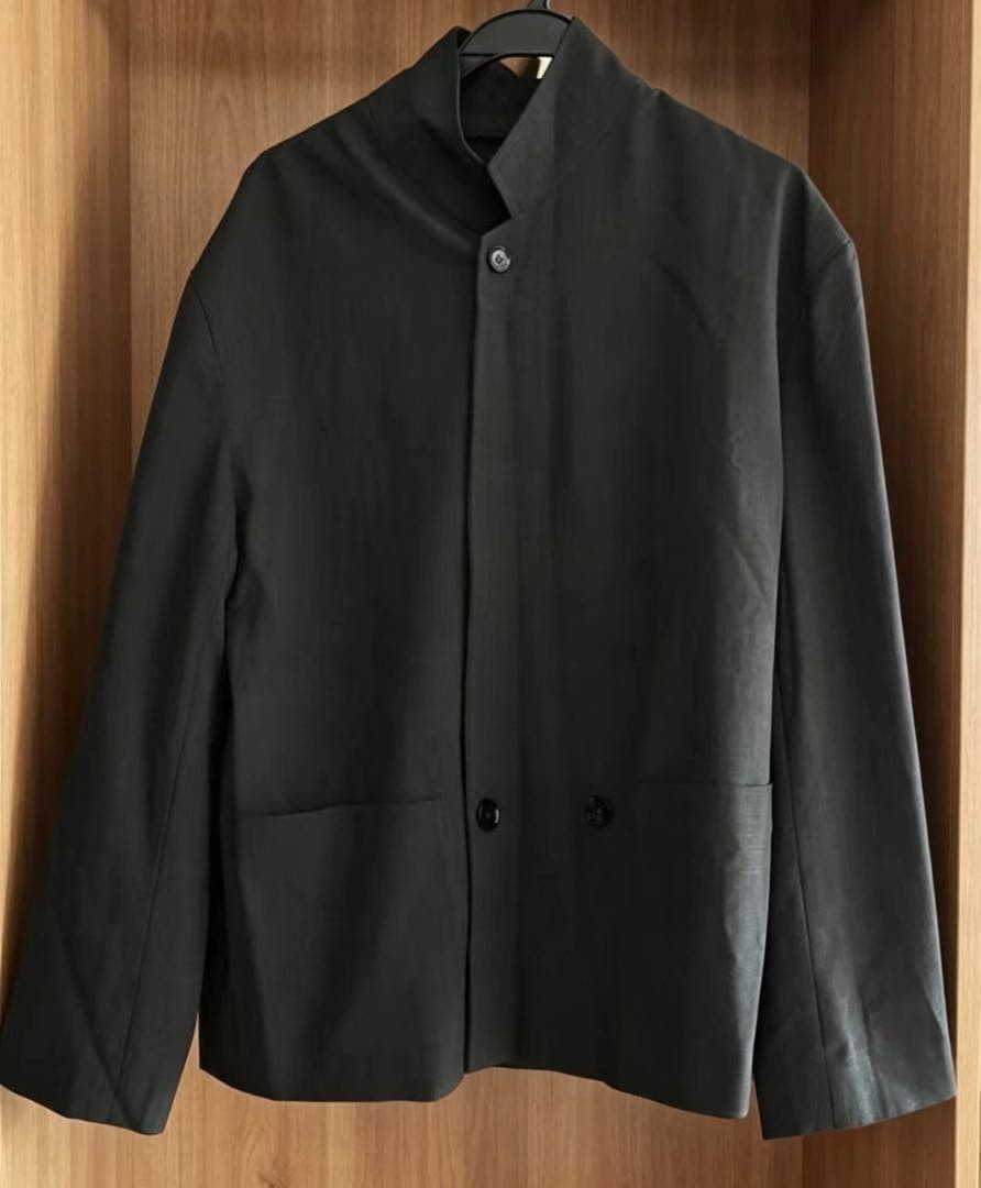 LEMAIRE 24SS Workwear Double Breasted Jacket Black 44