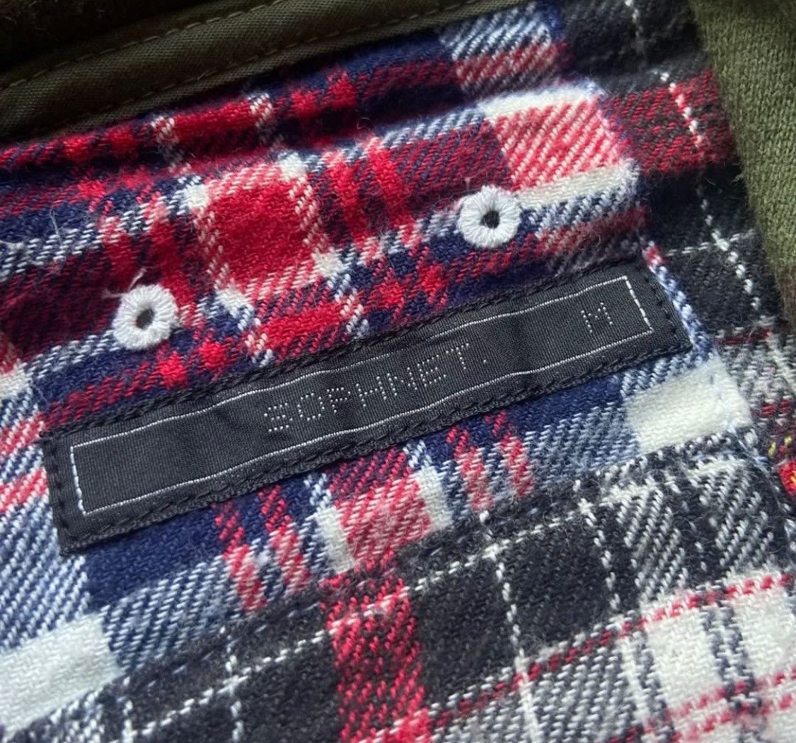 Sophnet. Japanese brand - Sophnet patchwork flannel shirt hood Size US L / EU 52-54 / 3 - 5 Thumbnail
