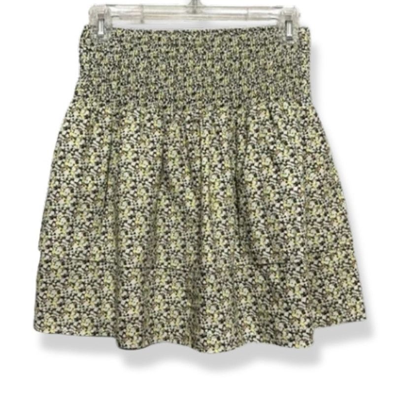 Other Vero Moda Mini Skirt Tiered Floral Smocked Cotton S NWOT Size 26" / US 2 / IT 38 - 4 Thumbnail