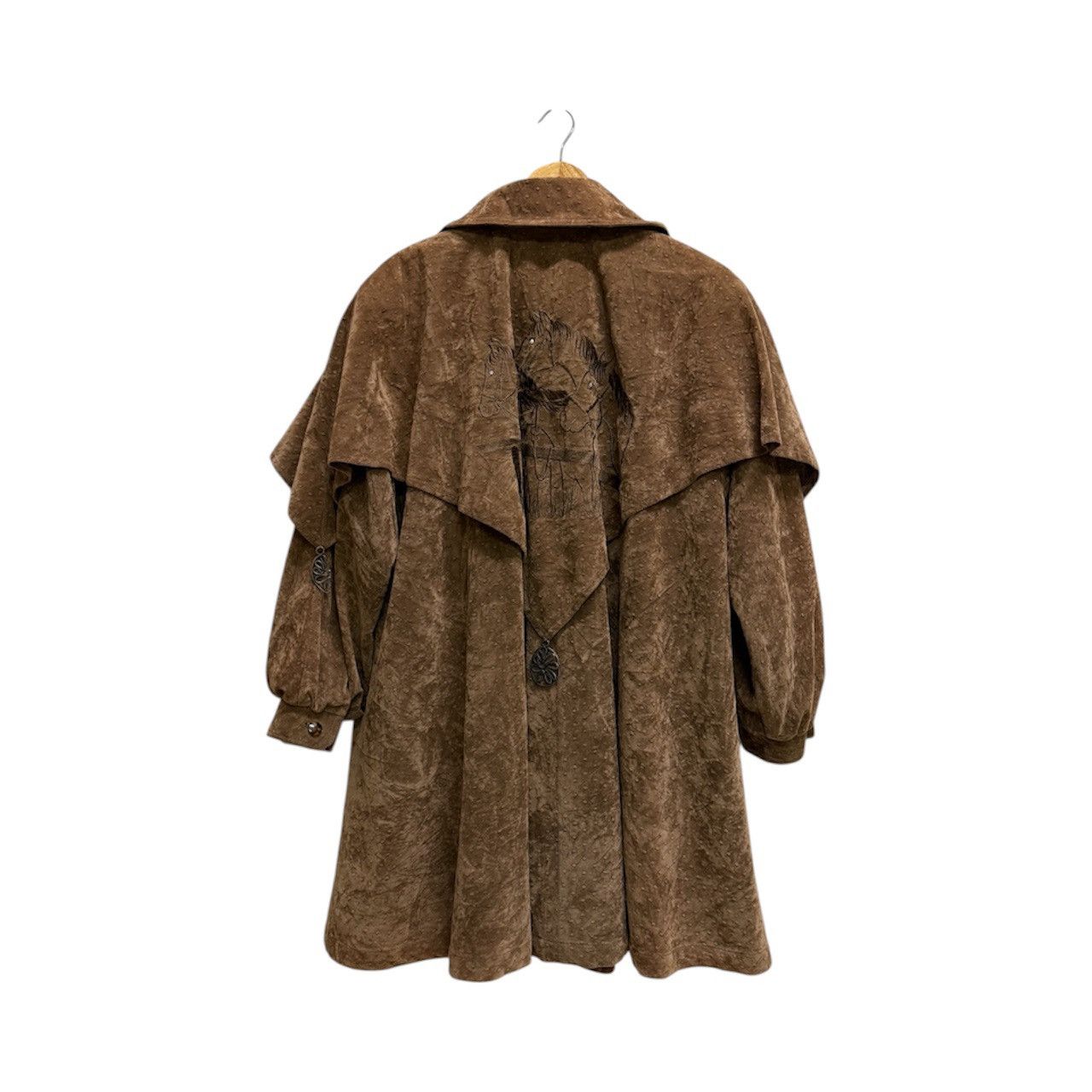 Vintage La Moda Goji Suede Brown Fancy Cloaks Size ONE SIZE - 1 Thumbnail