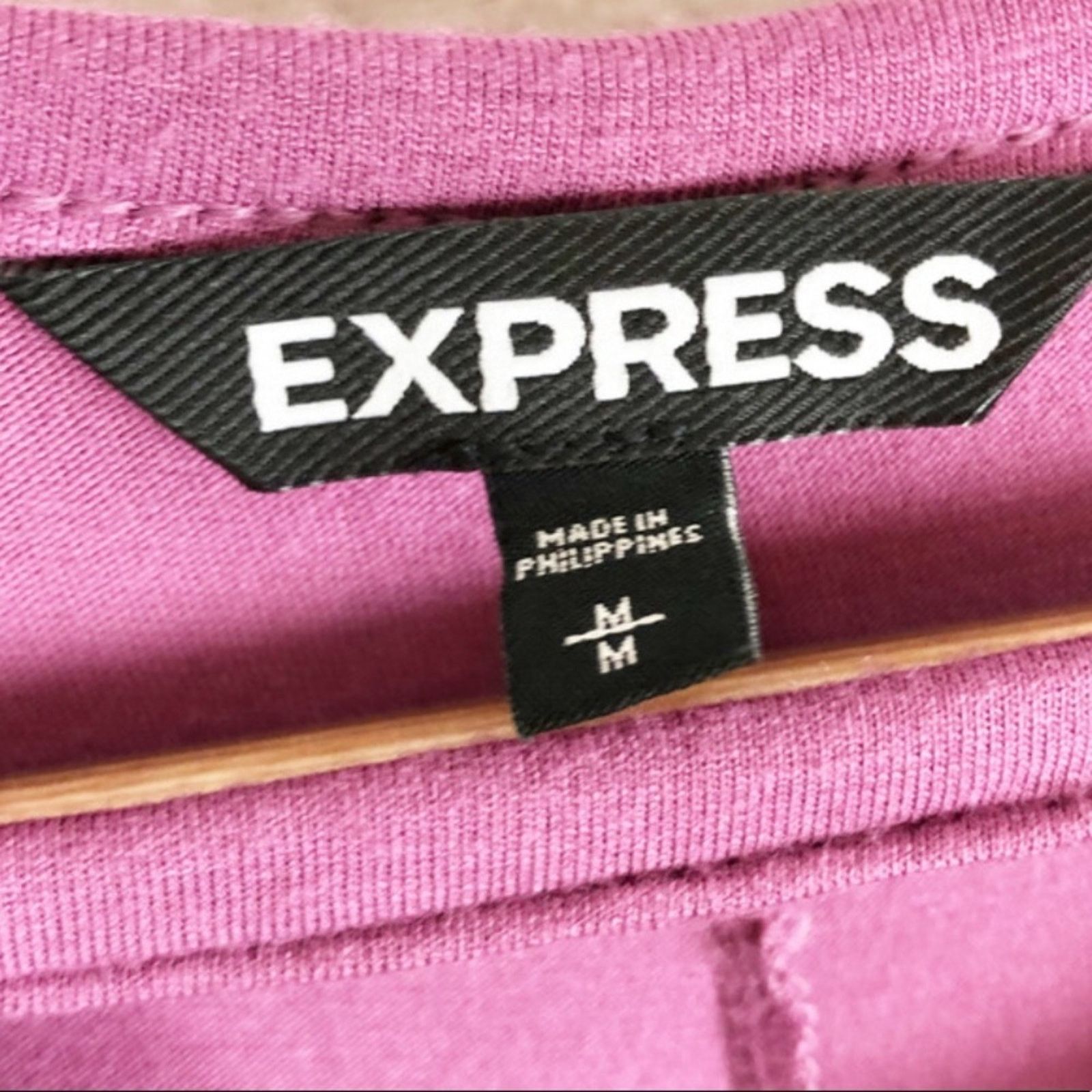 Express Express Women’s Lace Up Trapeze Hem Purple Mini Dress Size M / US 6-8 / IT 42-44 - 14 Thumbnail