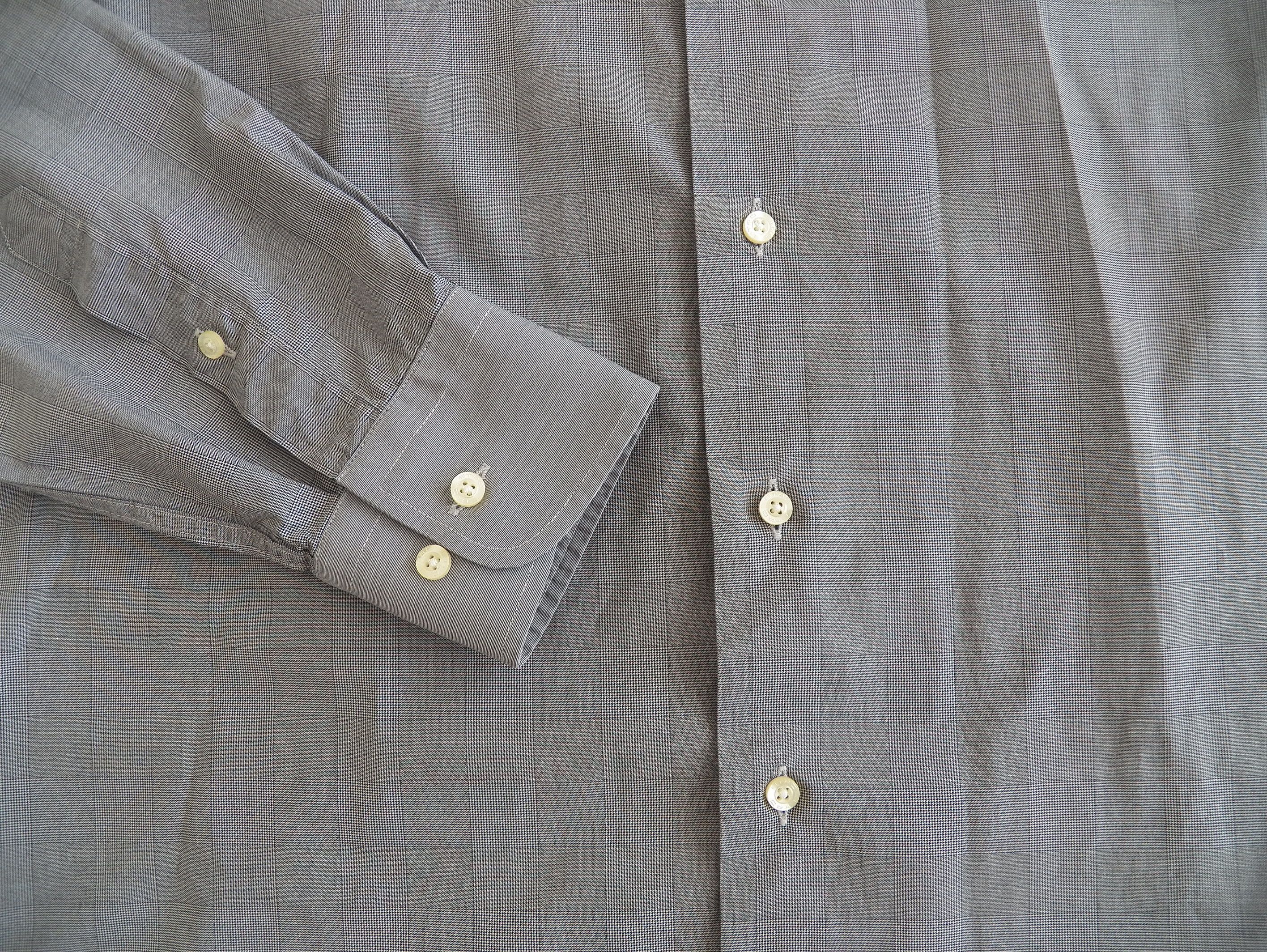 Etro Etro Shirt Size 41 glen plaid check cotton long sleeve slim Size US M / EU 48-50 / 2 - 6 Thumbnail