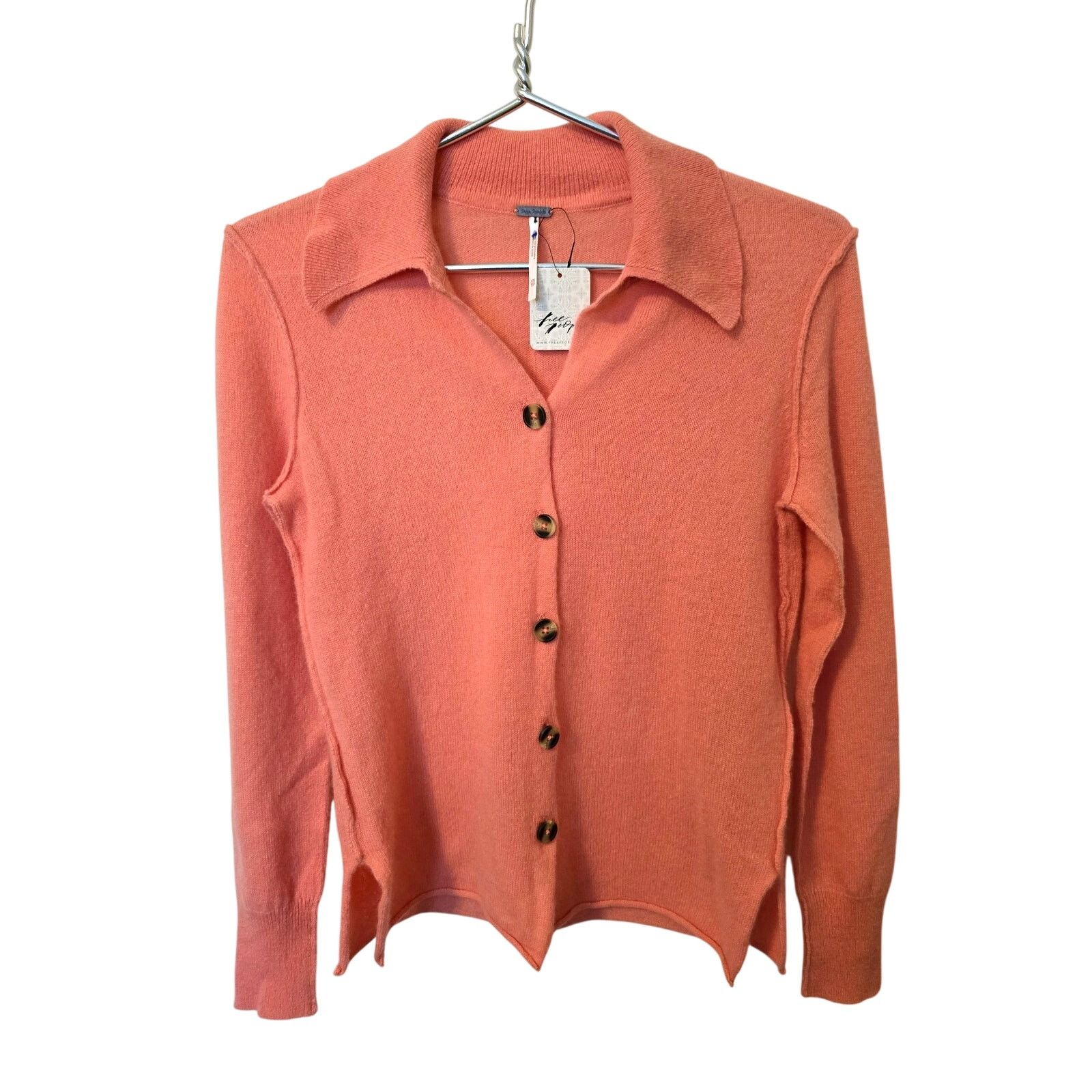 Free People New Free People Paloma Cashmere Cardi SWEATER $158 XS Pink Size XS / US 0-2 / IT 36-38 - 6 Thumbnail