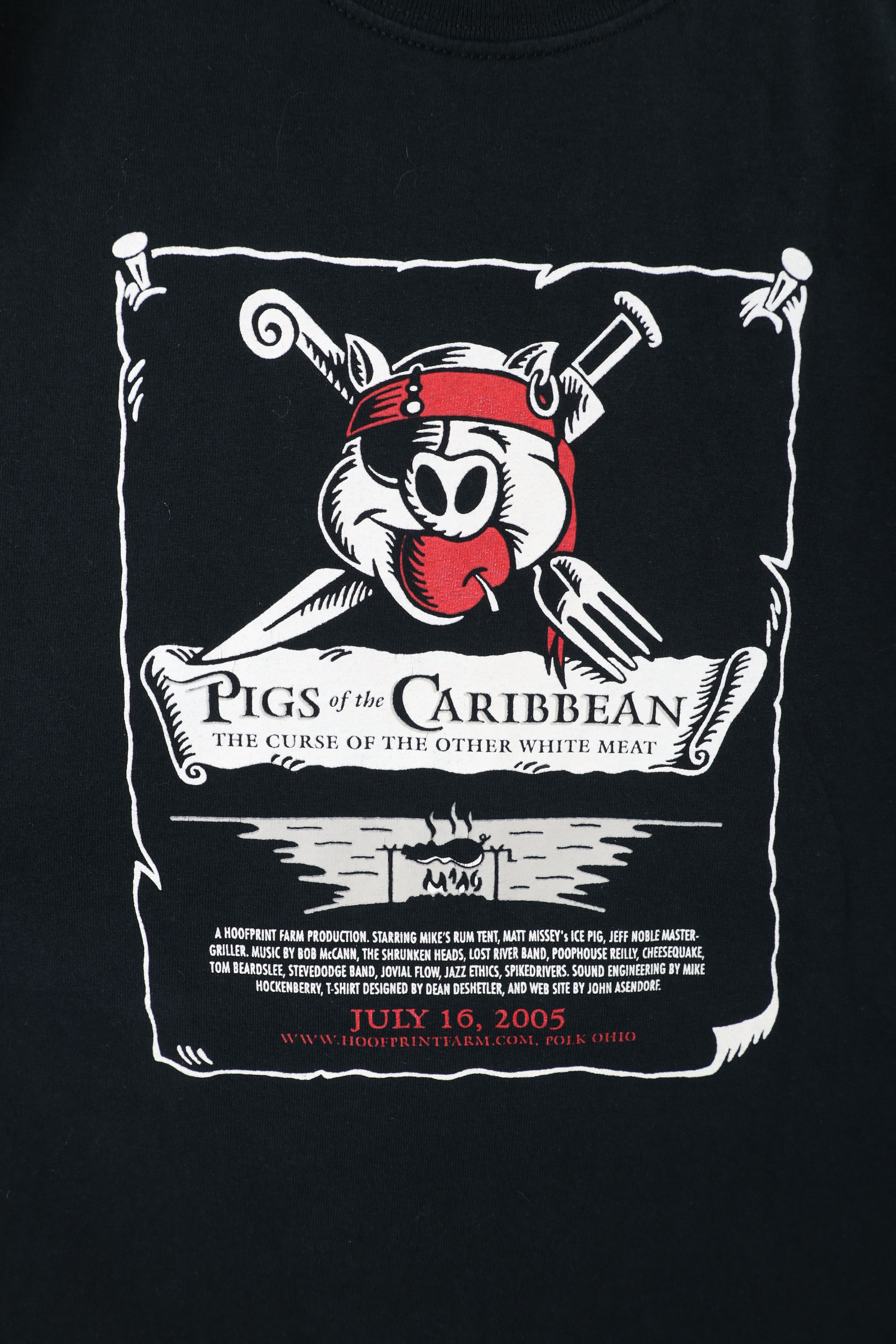 Vintage Vintage Y2K 2005 of the Caribbean Hoofprint Farm T-Shirt Size US XL / EU 56 / 4 - 4 Thumbnail