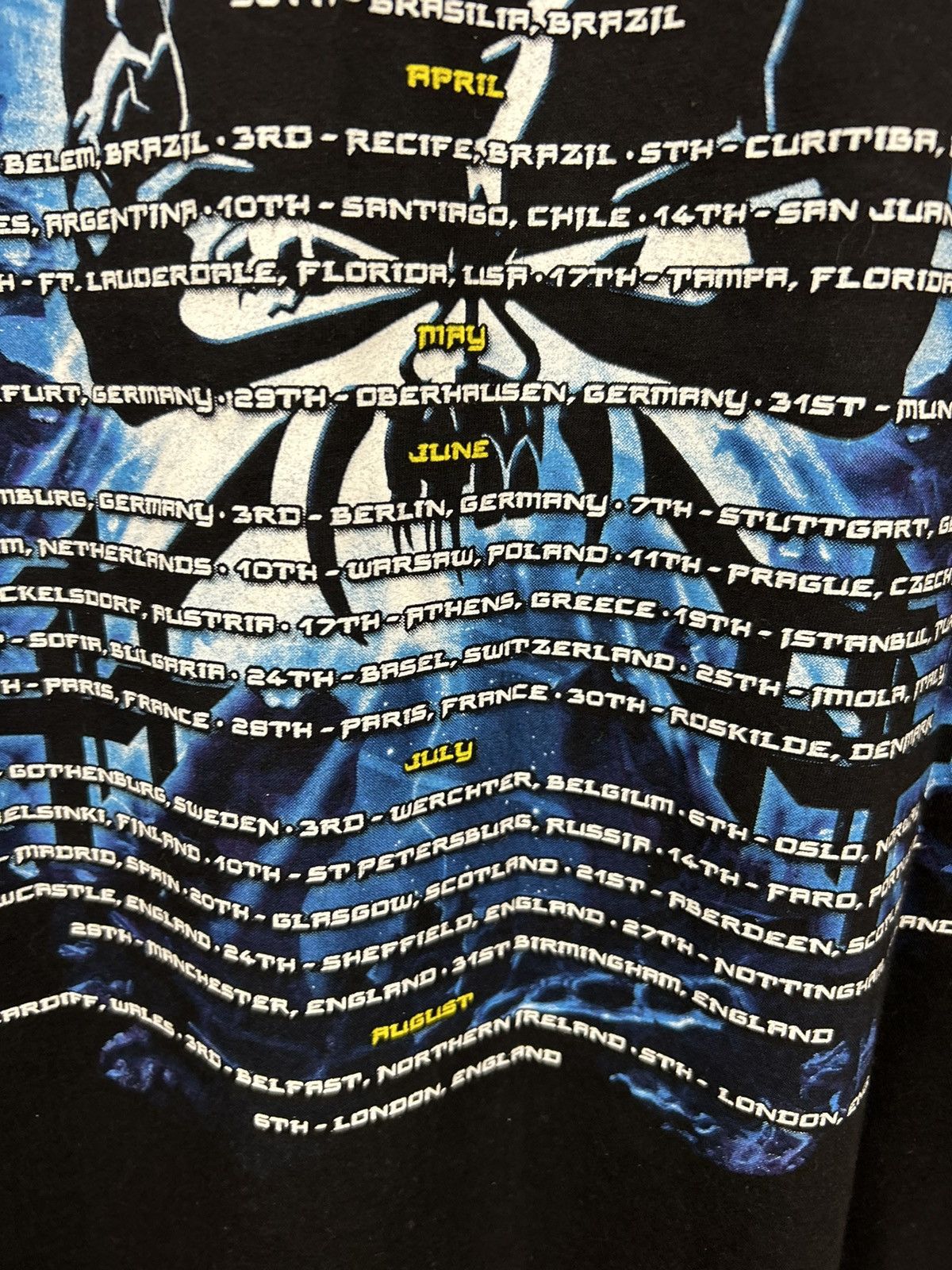 Band Tees Vintage Iron Maiden The Final Frontier World Tour 2011 Tee Size US XL / EU 56 / 4 - 14 Thumbnail