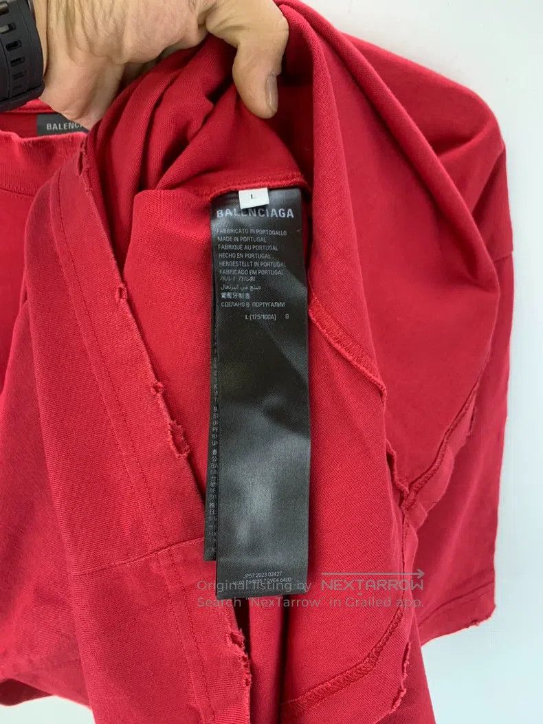 Balenciaga Balenciaga Letter Light Disc Printed Crew Neck Short Sleev Size US L / EU 52-54 / 3 - 4 Thumbnail