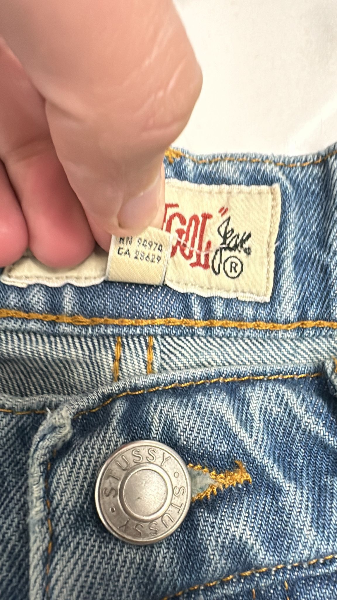 Stussy × Vintage Stussy Big Ol Jean Blue Size 28 Size US 28 / EU 44 - 6 Thumbnail