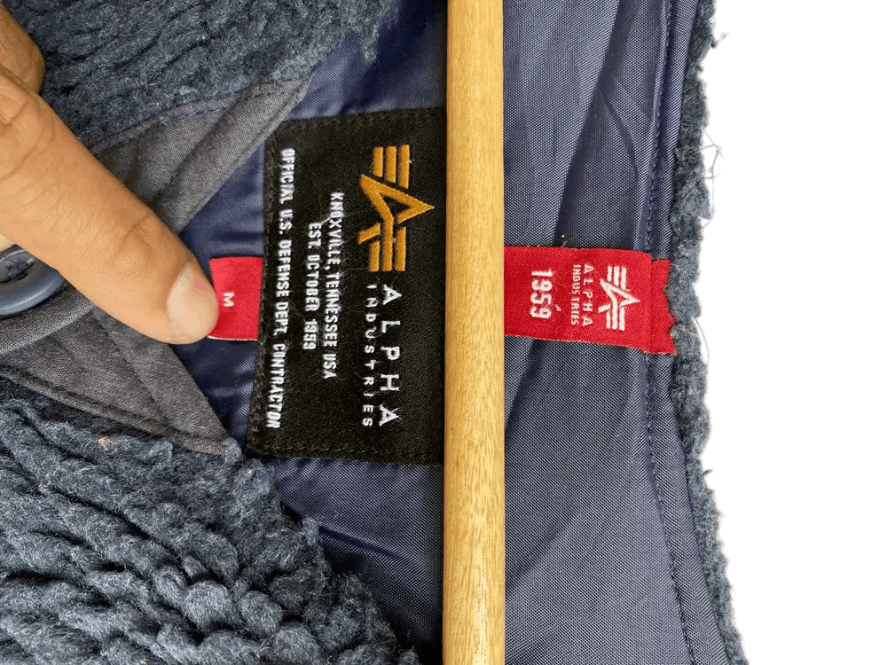 Alpha Industries × Vintage Vtg Alpha Industries Sherpa Jacket Size US M / EU 48-50 / 2 - 7 Thumbnail
