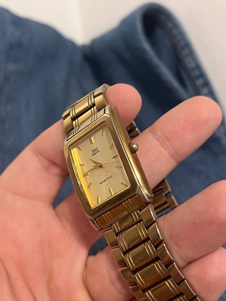 Japanese Brand × Vintage Vintage Gold Tone Form Japanese style futuristic Watch Tank Size ONE SIZE - 4 Thumbnail