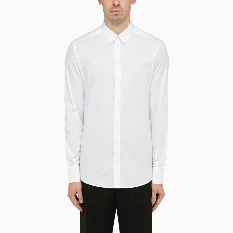 image of Dolce Gabbana Dolce&gabbana Classic White Poplin Shirt, Men's (Size 2XL)