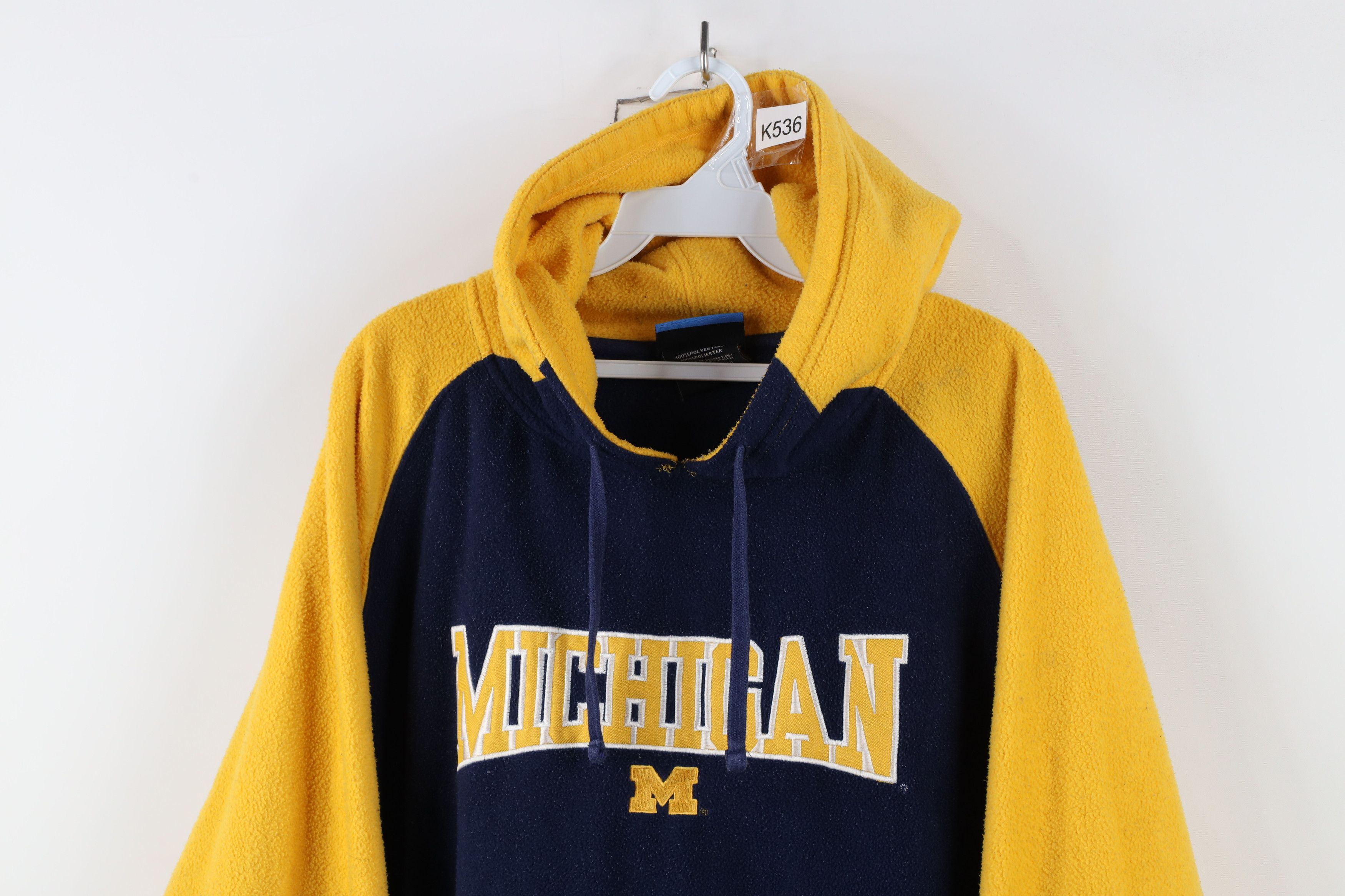 Vintage Vintage University of Michigan Fleece Hoodie Sweatshirt Size US XL / EU 56 / 4 - 2 Thumbnail