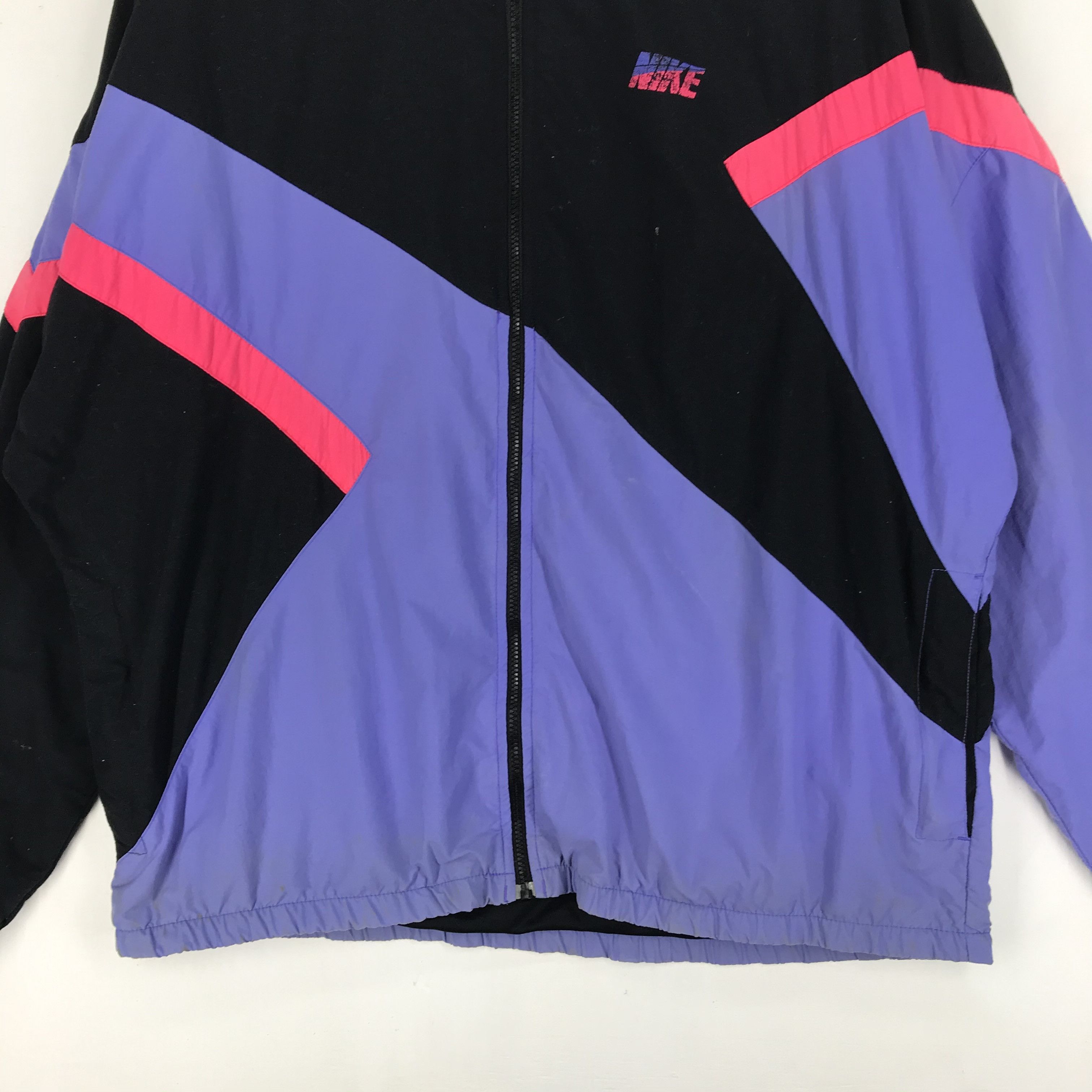 Nike 90s Vintage NIKE Grey Label Zipper Jacket #2422-84 Size US XL / EU 56 / 4 - 4 Thumbnail