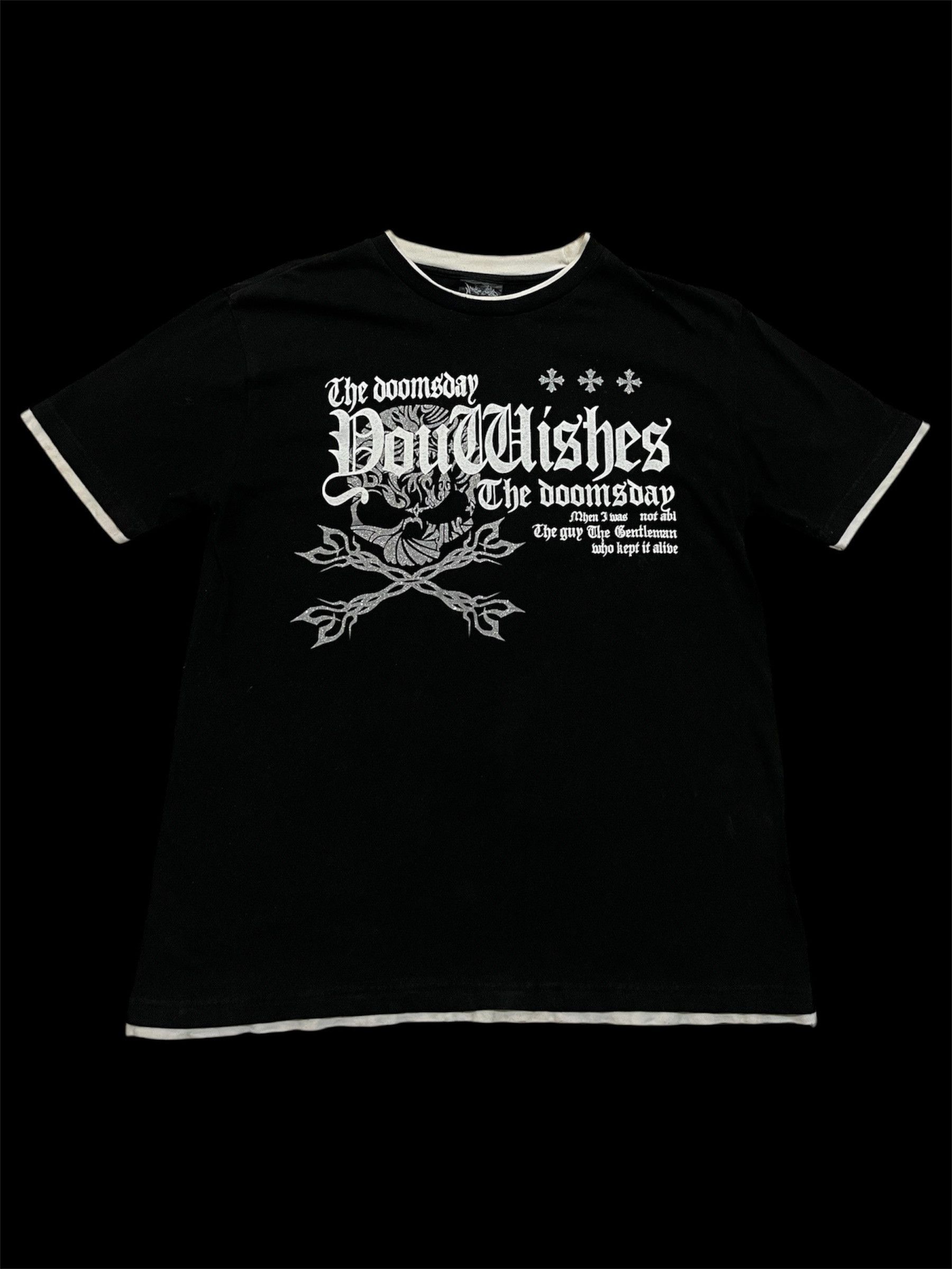 Le Grande Bleu (L.G.B.) Beaumere Japanese Brand Poem Skull T-Shirt Size US M / EU 48-50 / 2 - 1 Thumbnail