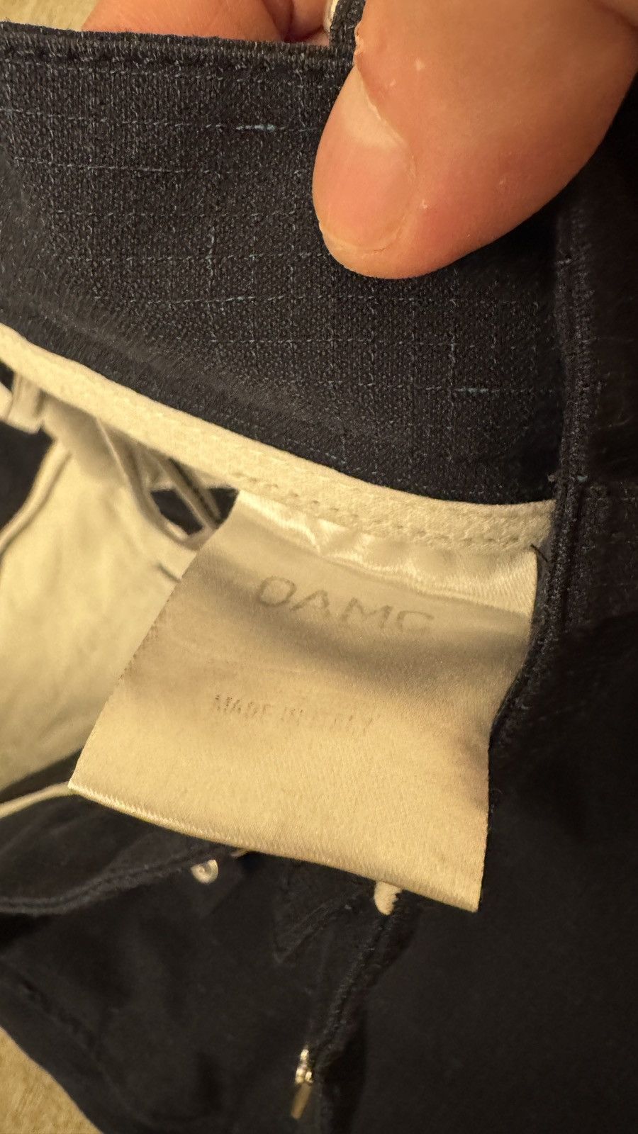 OAMC OAMC Cropped Carrot cut ankle Pant Trousers Navy Size US 32 / EU 48 - 10 Thumbnail