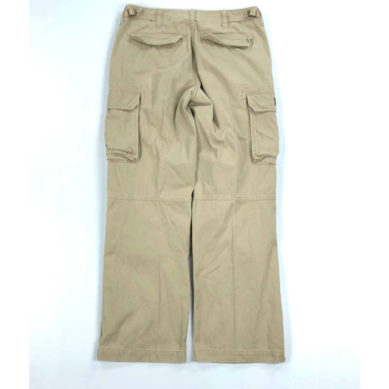 Vintage Polo Jeans Co. Ralph Lauren Men's Cargo Pants 34x32 Khaki Cotton Outdoor Casual Pants Size US S / EU 44-46 / 1 - 3 Thumbnail