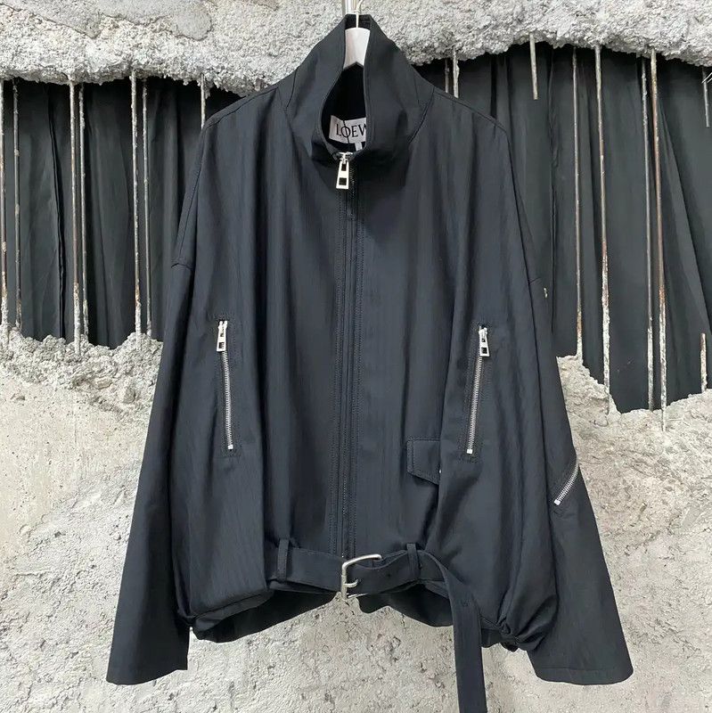 Loewe Loewe Black Long Sleeve Outerwear Jacket 0089 Size US M / EU 48-50 / 2 - 1 Thumbnail