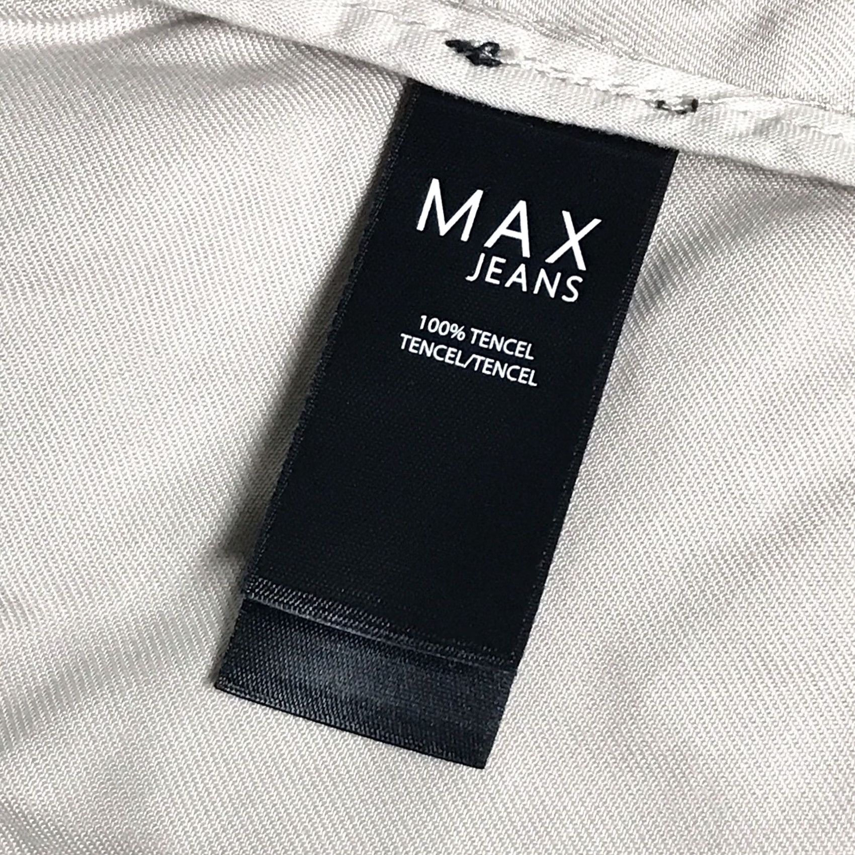 Vintage MAX JEANS Women Dove Greige Adjustable Waist Zip Utility Military Jacket S Size 28" / US 6 / IT 42 - 4 Thumbnail