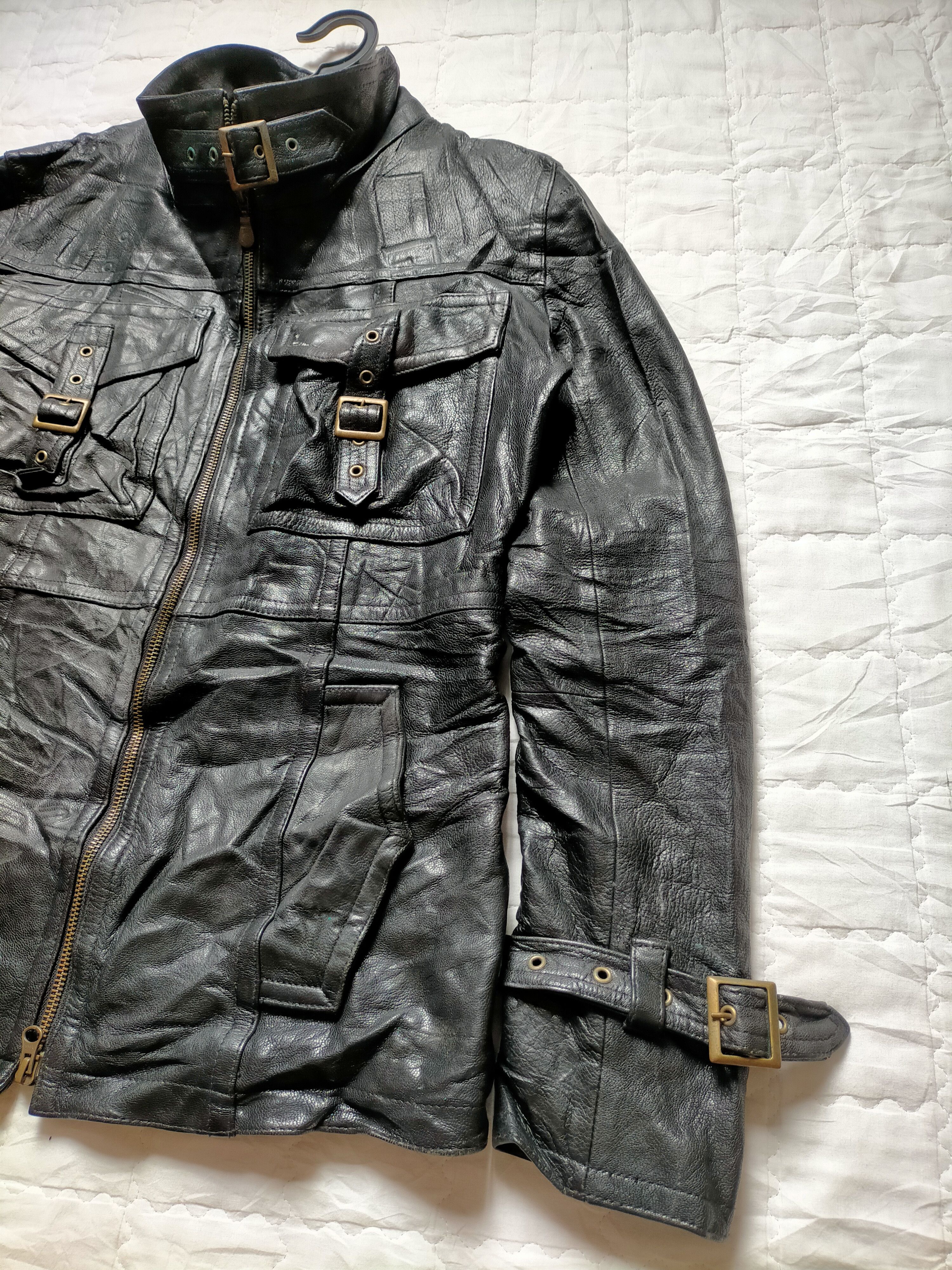 Tornado Mart Tornado Mart Japan Leather Rider Jacket Size US L / EU 52-54 / 3 - 6 Thumbnail