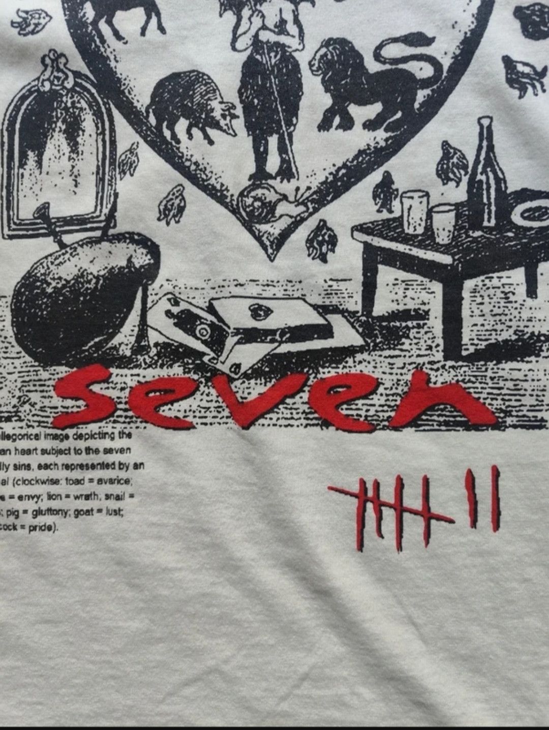 Other Super Rare Vintage Se7en Seven David Fincher XL T-shirt Size US XL / EU 56 / 4 - 4 Thumbnail