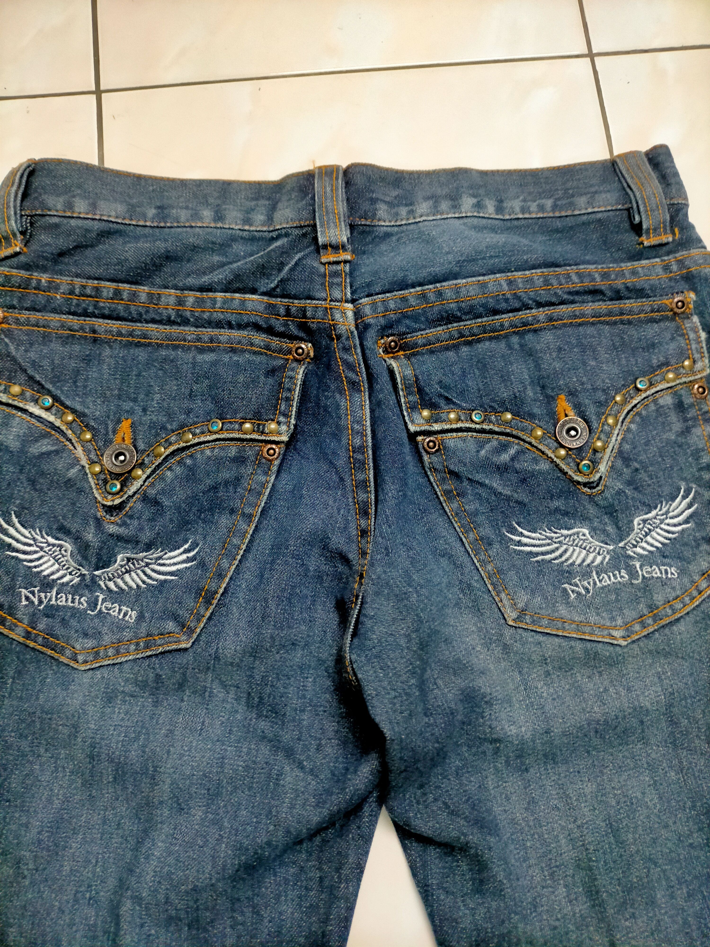 If Six Was Nine × Seditionaries × Tornado Mart 🔥Flare🔥Nylaus Rare Embroidery Wings Jeans Size US 31 - 3 Thumbnail