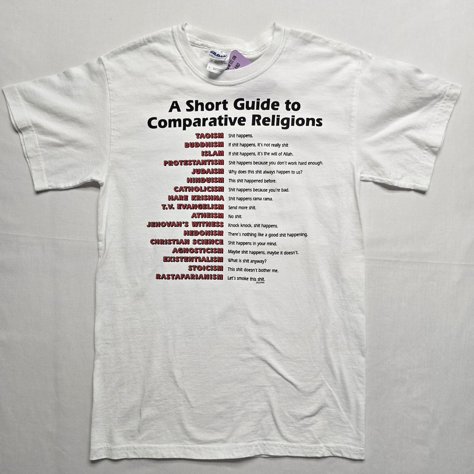 Gildan A Short Guide To Comparative Religions Funny Humor Tee Size US S / EU 44-46 / 1 - 1 Thumbnail