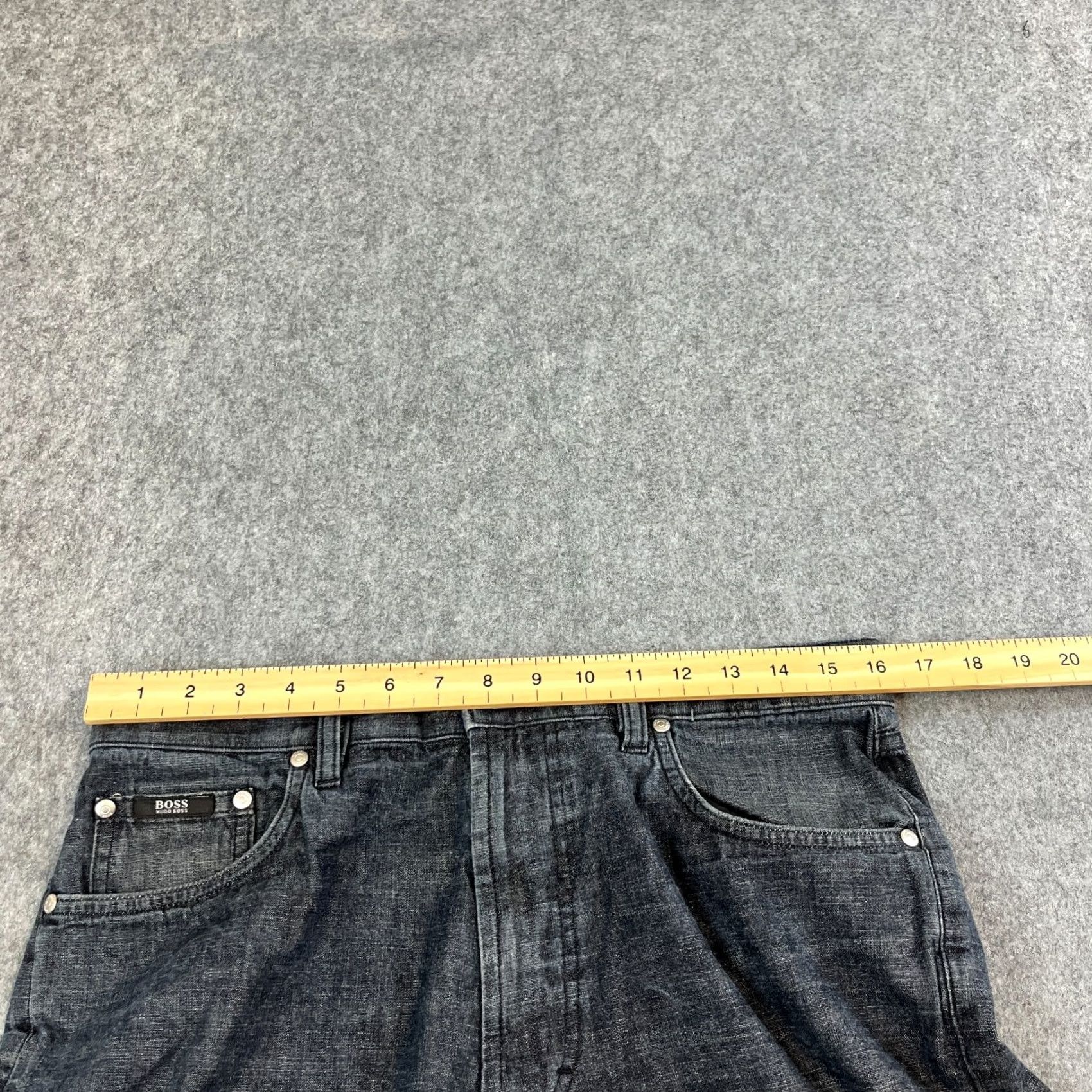 Hugo Boss HUGO BOSS Jeans Regular Straight 32 32 Vintage Dark Wash Cotton Mens Jeans 5-Pocket Design Leather Logo Button Size US 32 / EU 48 - 6 Thumbnail