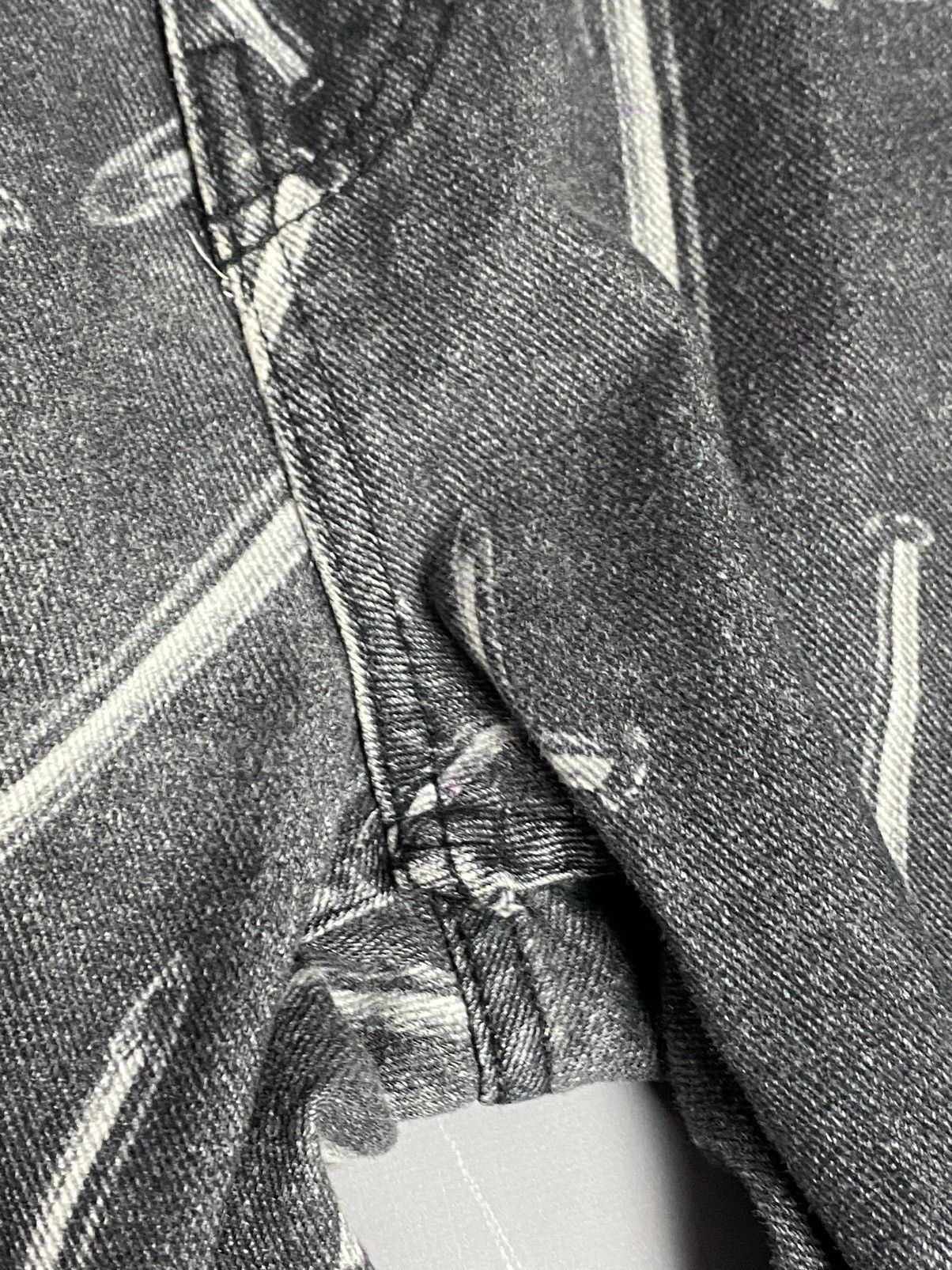 Jaded London Jaded London Jeans W34 Relaxed Fit Faded Black Nail Print Size US 34 / EU 50 - 11 Thumbnail