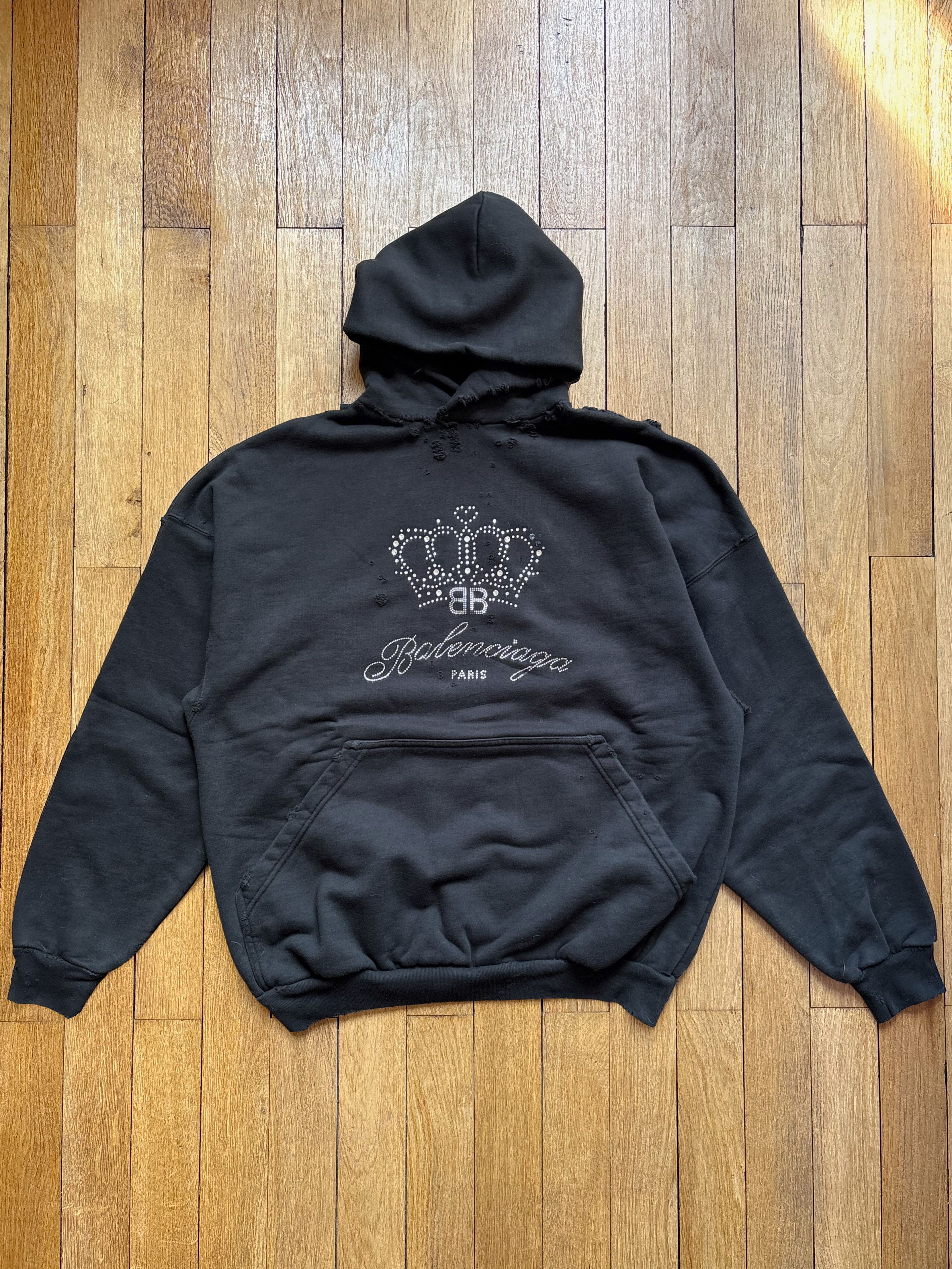 Balenciaga Rhinestone Hoodie | Grailed