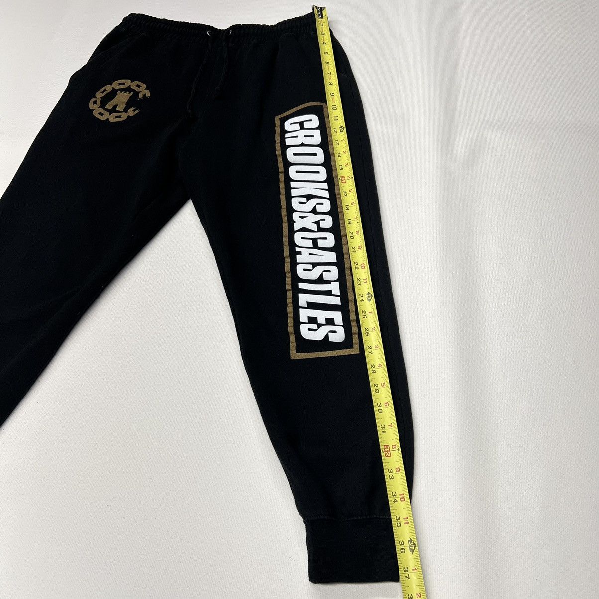 Crooks & Castles Crooks And Castles Sweatpants Black Jogger Logo Chains Y2K Size US 34 / EU 50 - 17 Thumbnail