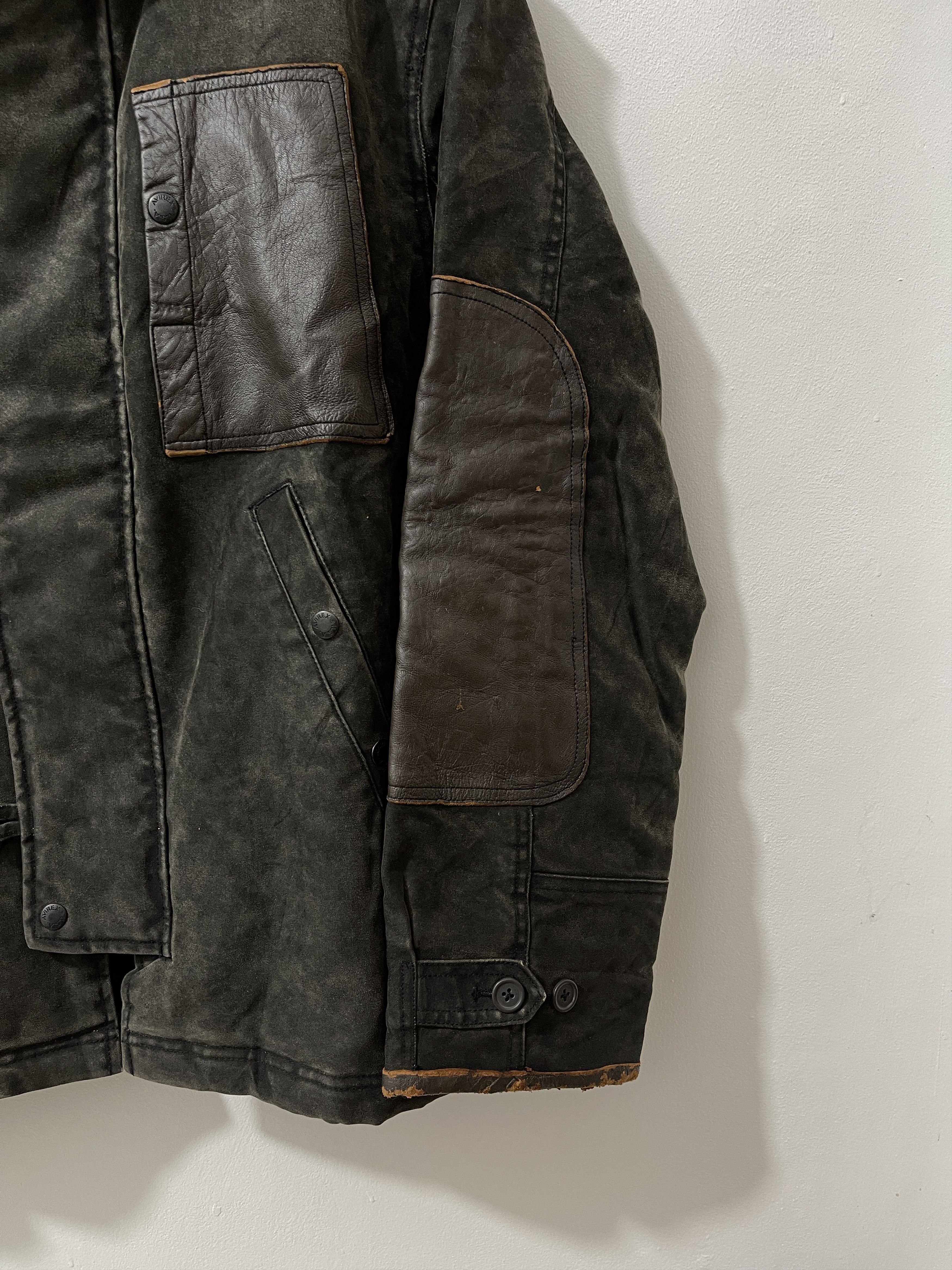 Avirex Vintage Avirex N2B Fur Waxed Military Jacket Size US L / EU 52-54 / 3 - 6 Thumbnail