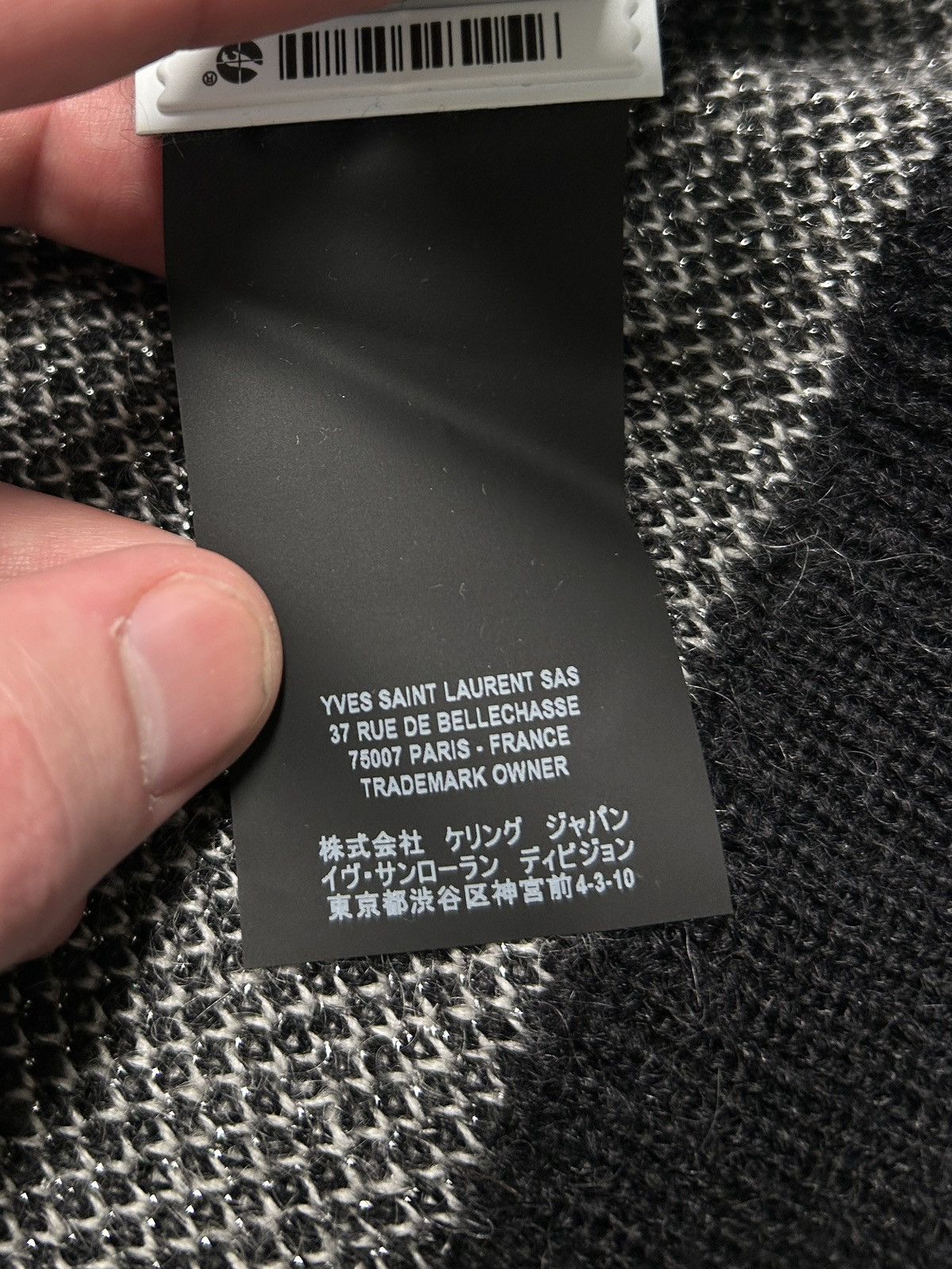 Saint Laurent Paris SS2020 Courte Est La Nuit Metallic Mohair Sweater Size US M / EU 48-50 / 2 - 7 Thumbnail