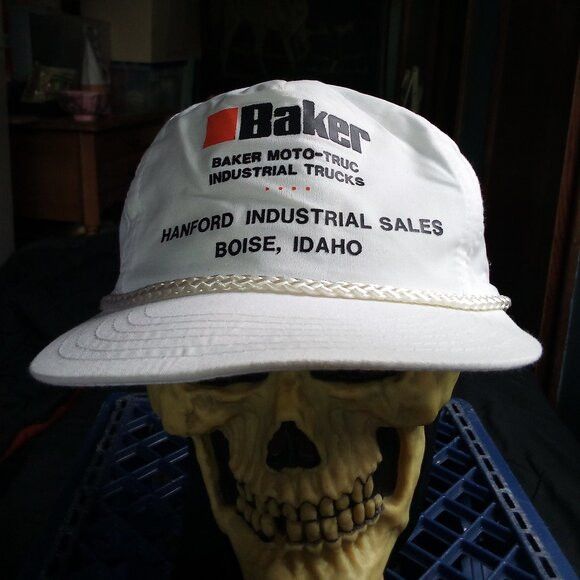 Other Vintage Baker Moto-Truc Industrial Trucks Snap Trucker Hat Size ONE SIZE - 1 Thumbnail