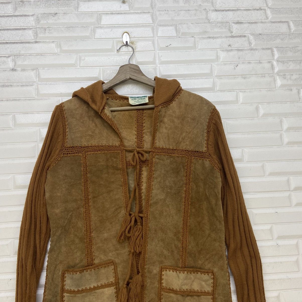Vintage Vintage 70s Duo-Wear by Hollywood Flaire Leather Jacket Coat Size US XS / EU 42 / 0 - 21 Thumbnail