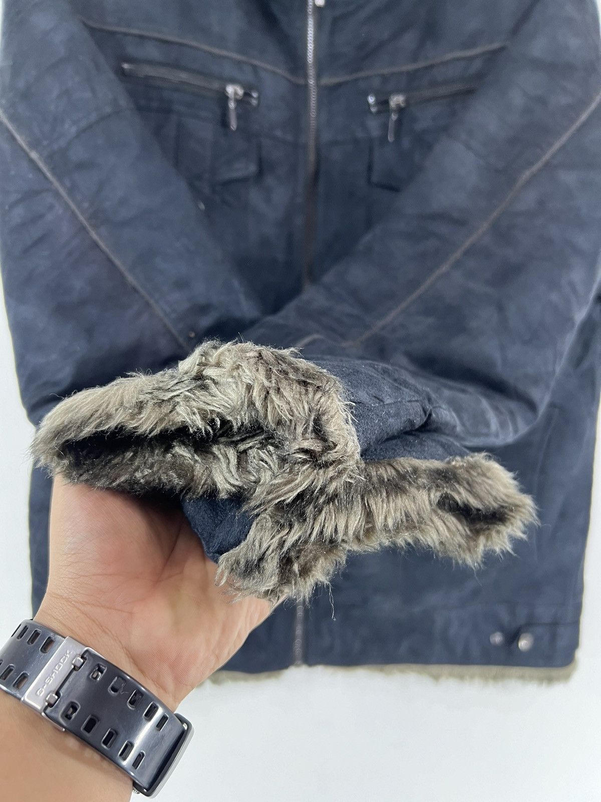 If Six Was Nine × Japanese Brand × Le Grande Bleu (L.G.B.) Diagonal Arrow Mohair Jacket Inspired by LGB Size US XXL / EU 58 / 5 - 7 Thumbnail