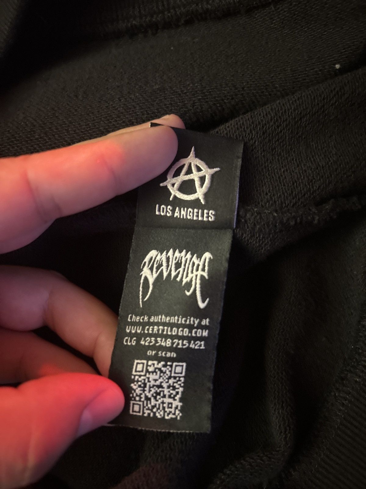 Revenge GRIM REAPER HOODIE BLACK/RED Size US XL / EU 56 / 4 - 8 Thumbnail