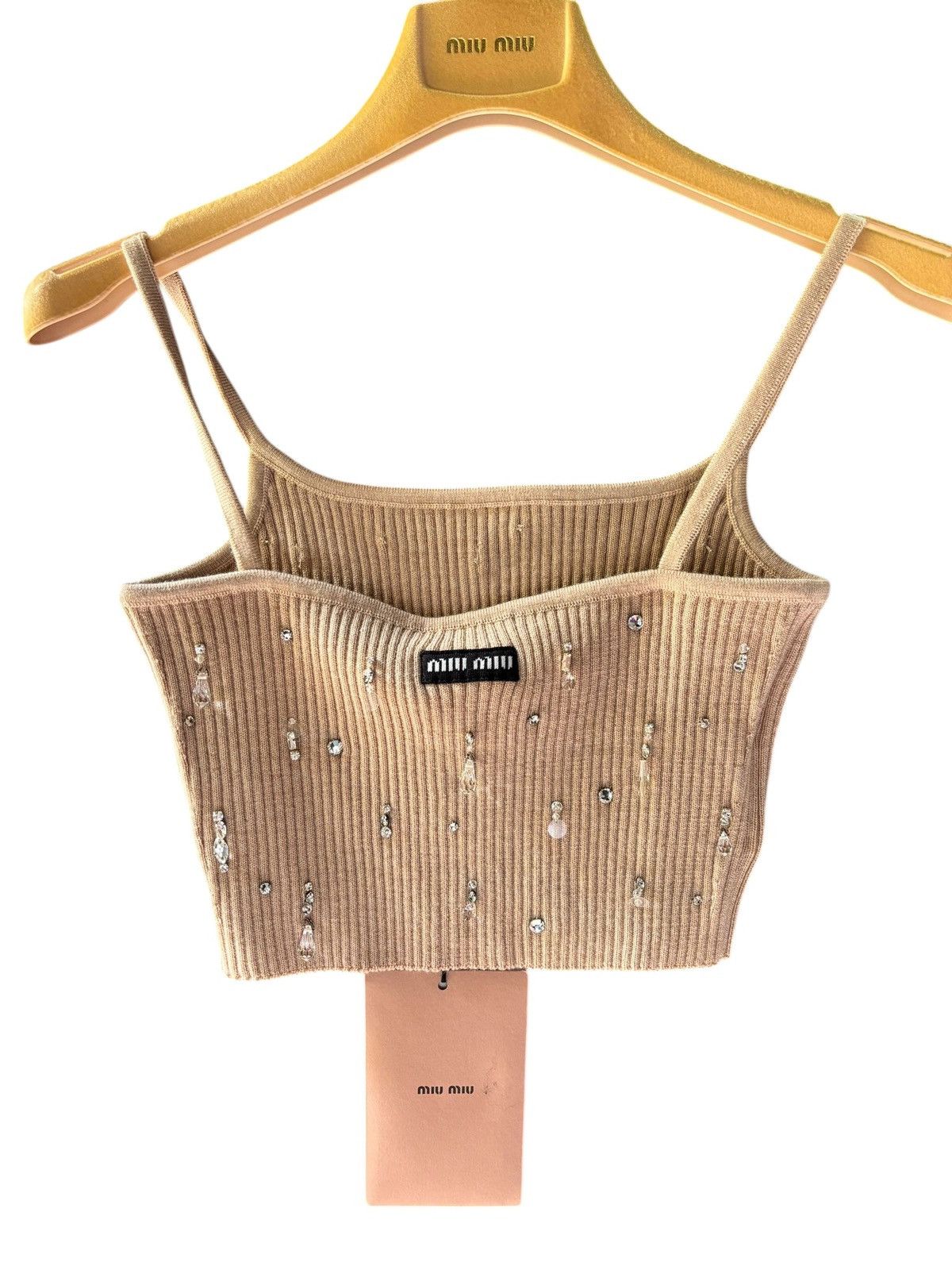 Miu Miu Crop top Miu Miu with crystal size M Size M / US 6-8 / IT 42-44 - 1 Thumbnail