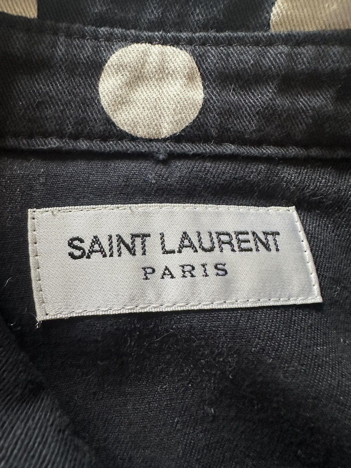 Saint Laurent Paris Saint Laurent black polka dot western denim shirt XS Grail Size US XS / EU 42 / 0 - 6 Thumbnail