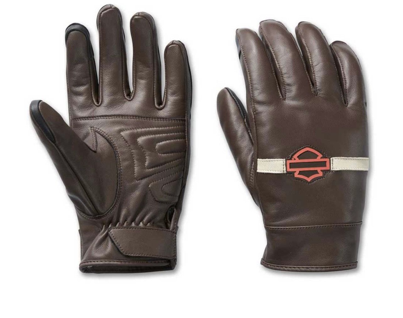 Harley Davidson Harley Davidson Brown Leather Glove Victory Lane Full Finger Size ONE SIZE - 1 Thumbnail