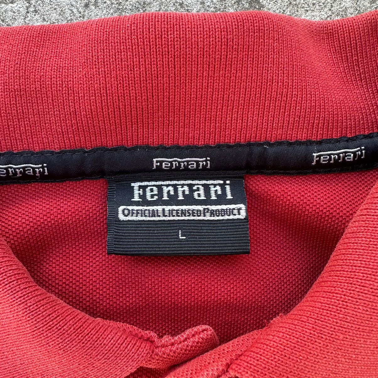 Ferrari × Vintage Vintage T-shirts Polo Ferrari Basic Fit Small Logo Y2K 00s Size US L / EU 52-54 / 3 - 7 Thumbnail