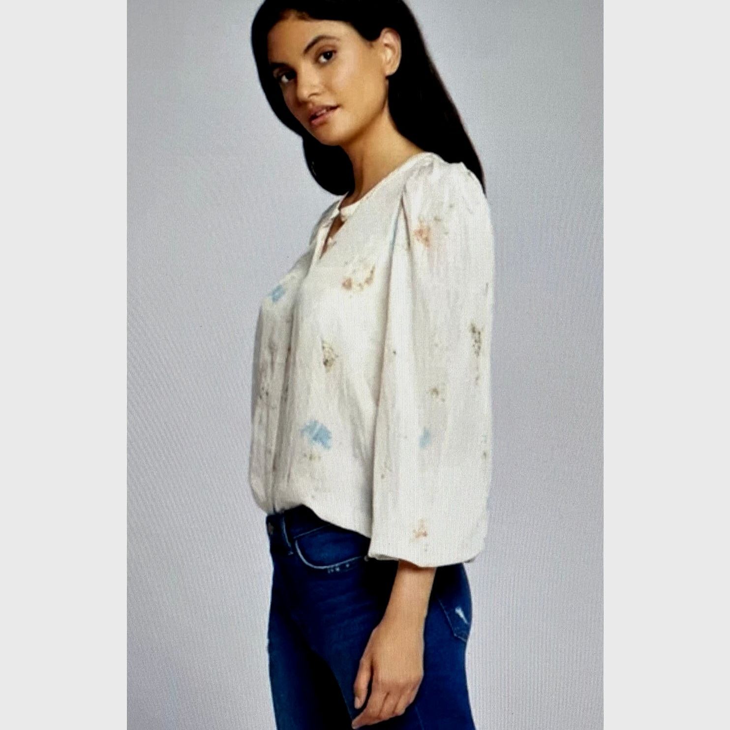 Other Current Elliott The Settler 100% Silk Top Rose Steam Multi M Size M / US 6-8 / IT 42-44 - 4 Thumbnail
