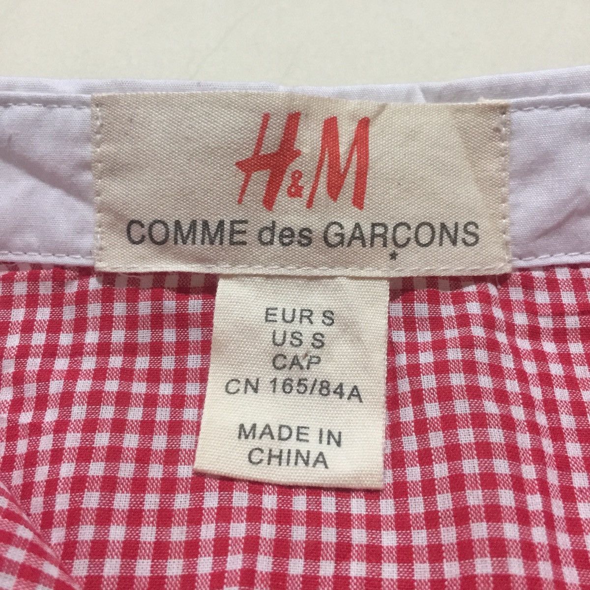 Comme des Garcons × H&M Comme des Garcons x H&M Gingham Shirt Button Ups Size S / US 4 / IT 40 - 3 Thumbnail